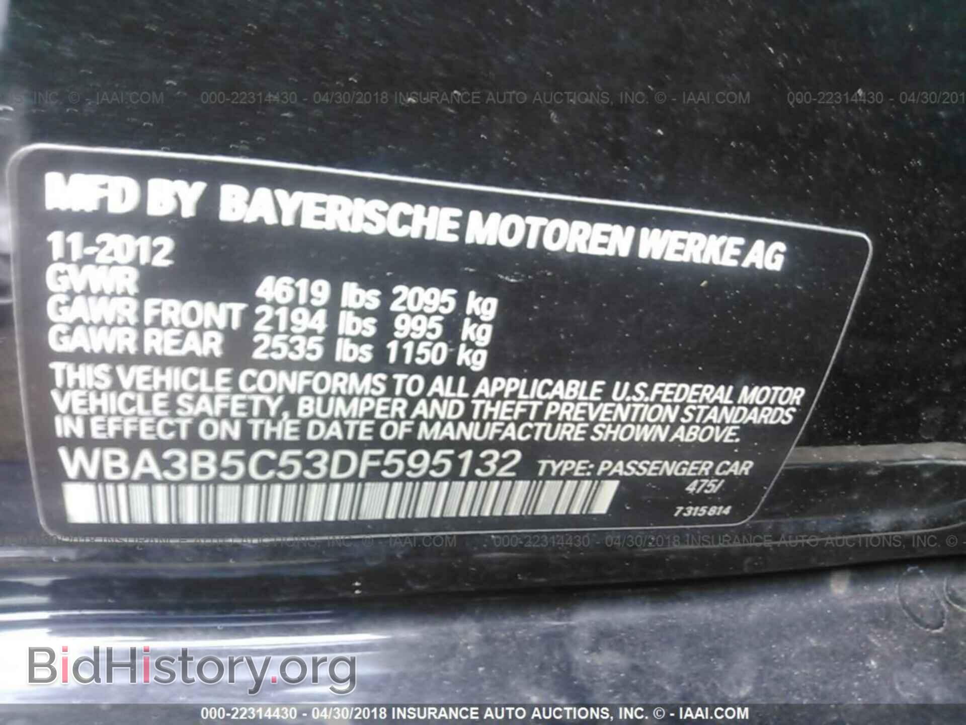 2013 BMW 328 - VIN: WBA3B5C53DF595132 - Photo 9