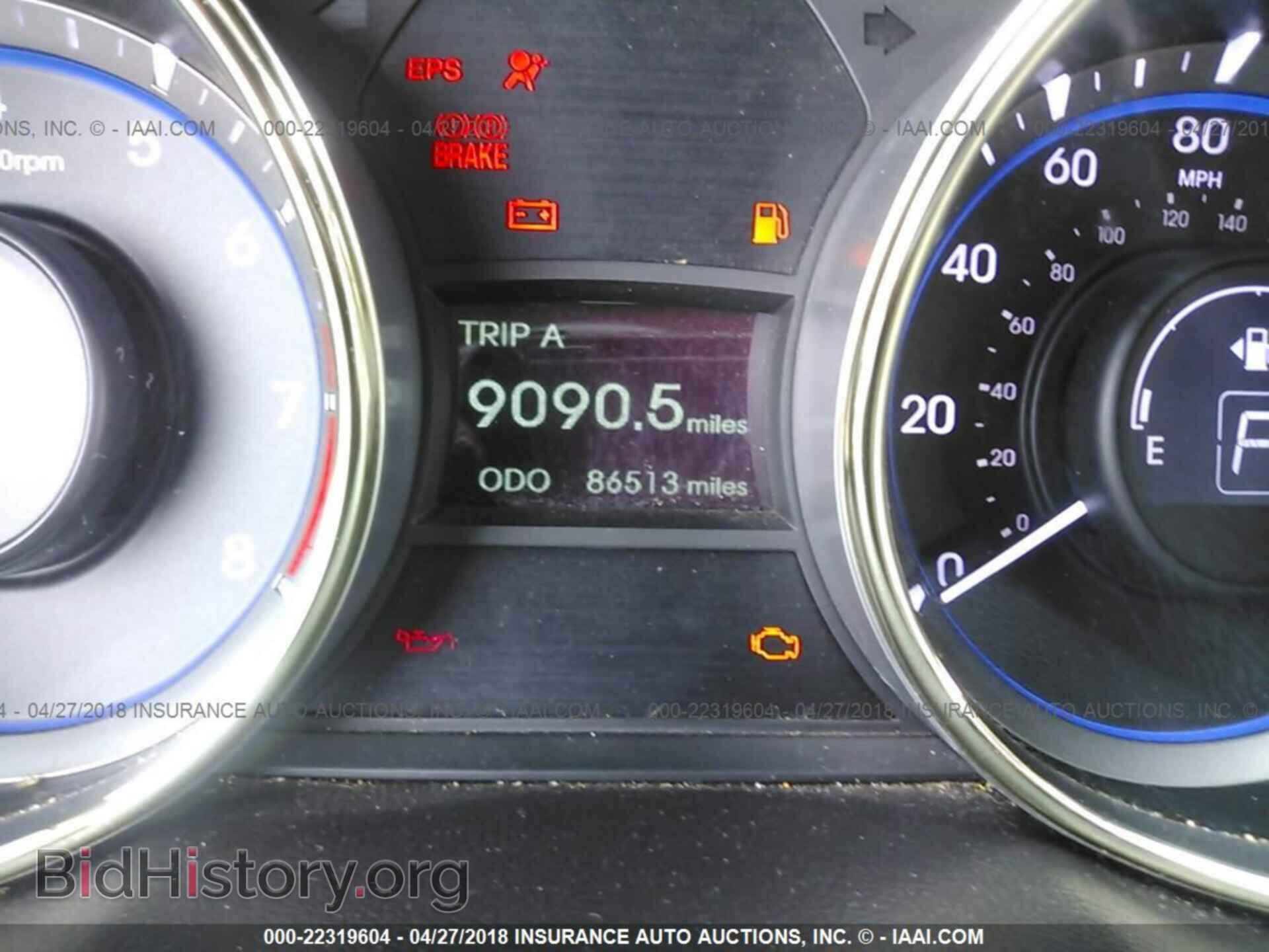2012 HYUNDAI SONATA - VIN: 5NPEC4AB8CH393192 - Фото 7