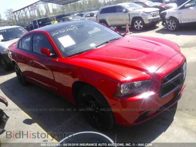 2014 Dodge CHARGER, красный — VIN 2C3CDXCTXEH256539, IAAI