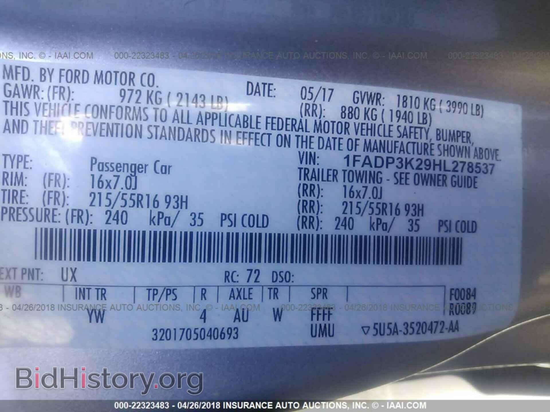 2017 Ford Focus - VIN: 1FADP3K29HL278537 - Photo 9