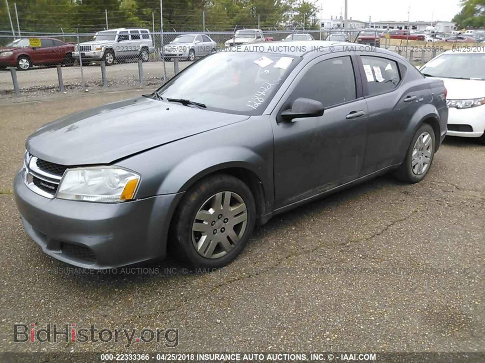 2012 Dodge Avenger - VIN: 1C3CDZAB4CN128422 - Фото 2