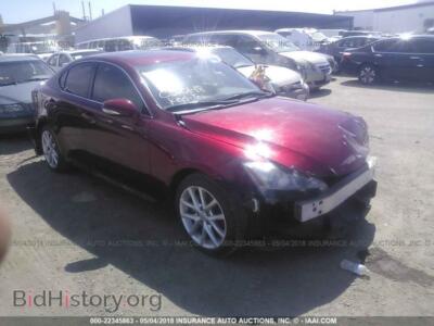 2012 Lexus IS, red — VIN JTHBF5C28C5176091, IAAI