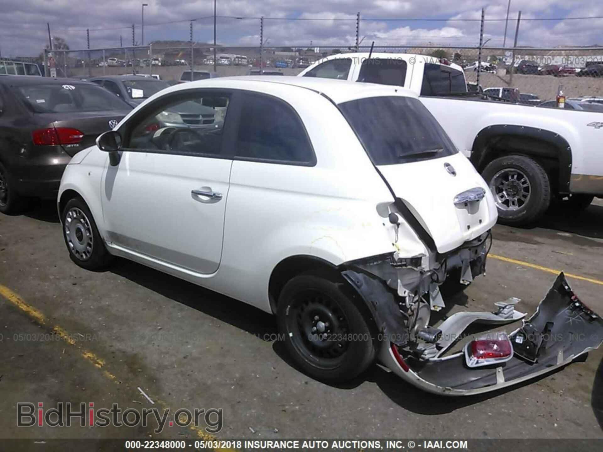 2013 Fiat 500 - VIN: 3C3CFFAR3DT531105 - Фото 3