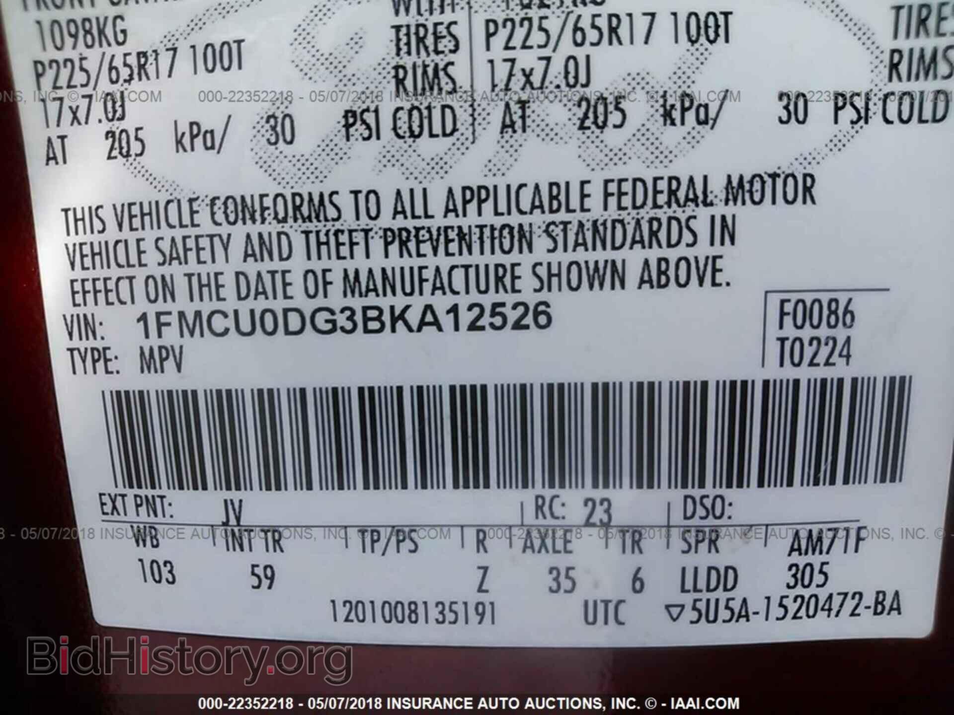 2011 Ford Escape - VIN: 1FMCU0DG3BKA12526 - Photo 9
