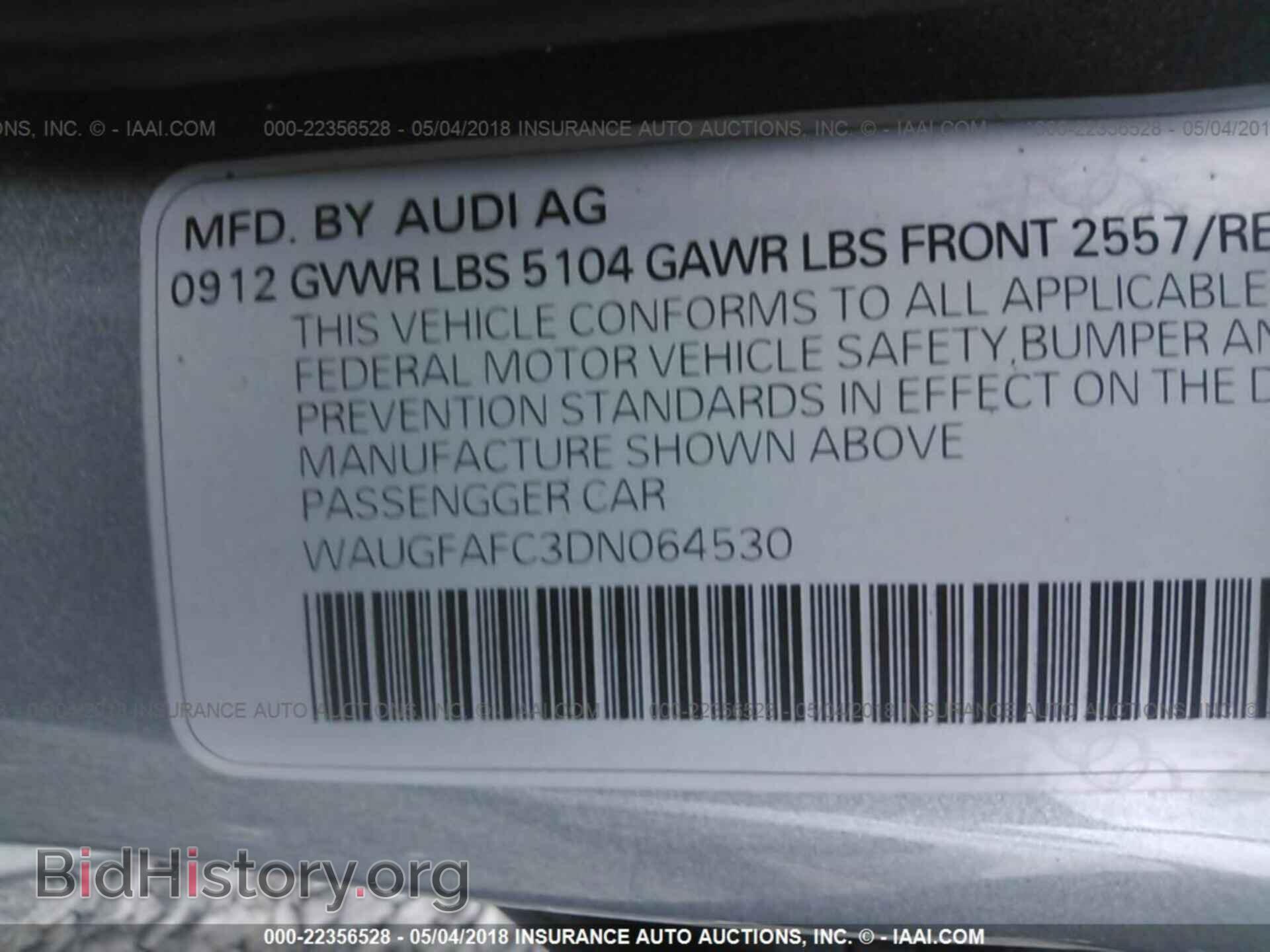 2013 Audi A6 - VIN: WAUGFAFC3DN064530 - Фото 9