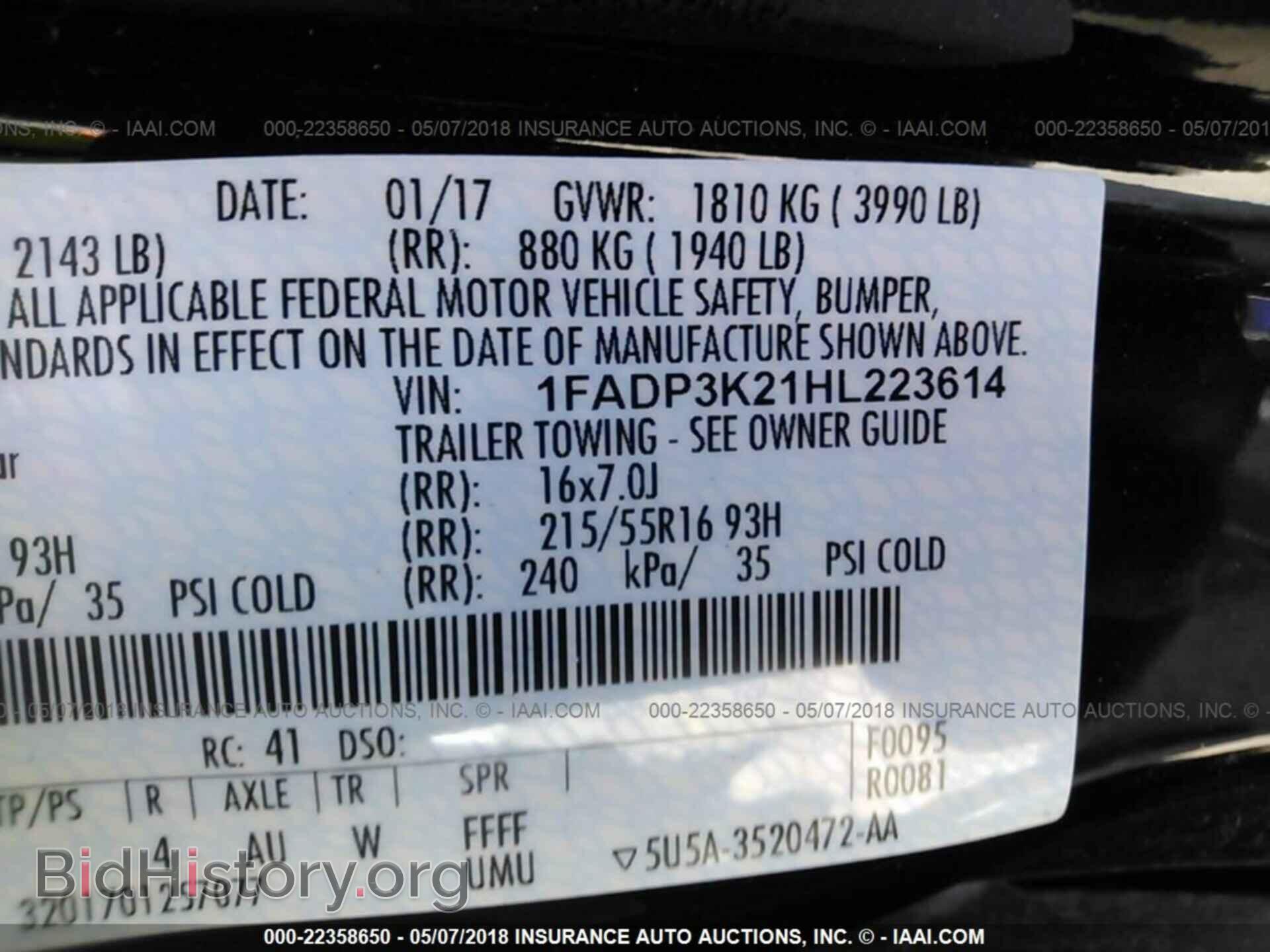 2017 Ford Focus - VIN: 1FADP3K21HL223614 - Photo 9