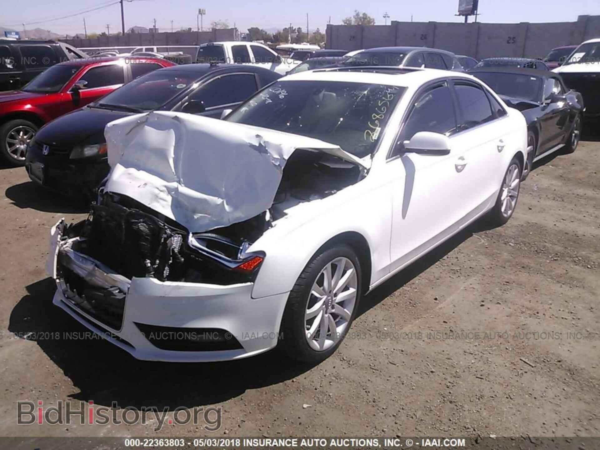 2013 Audi A4 - VIN: WAUFFAFL0DN045686 - Фото 2