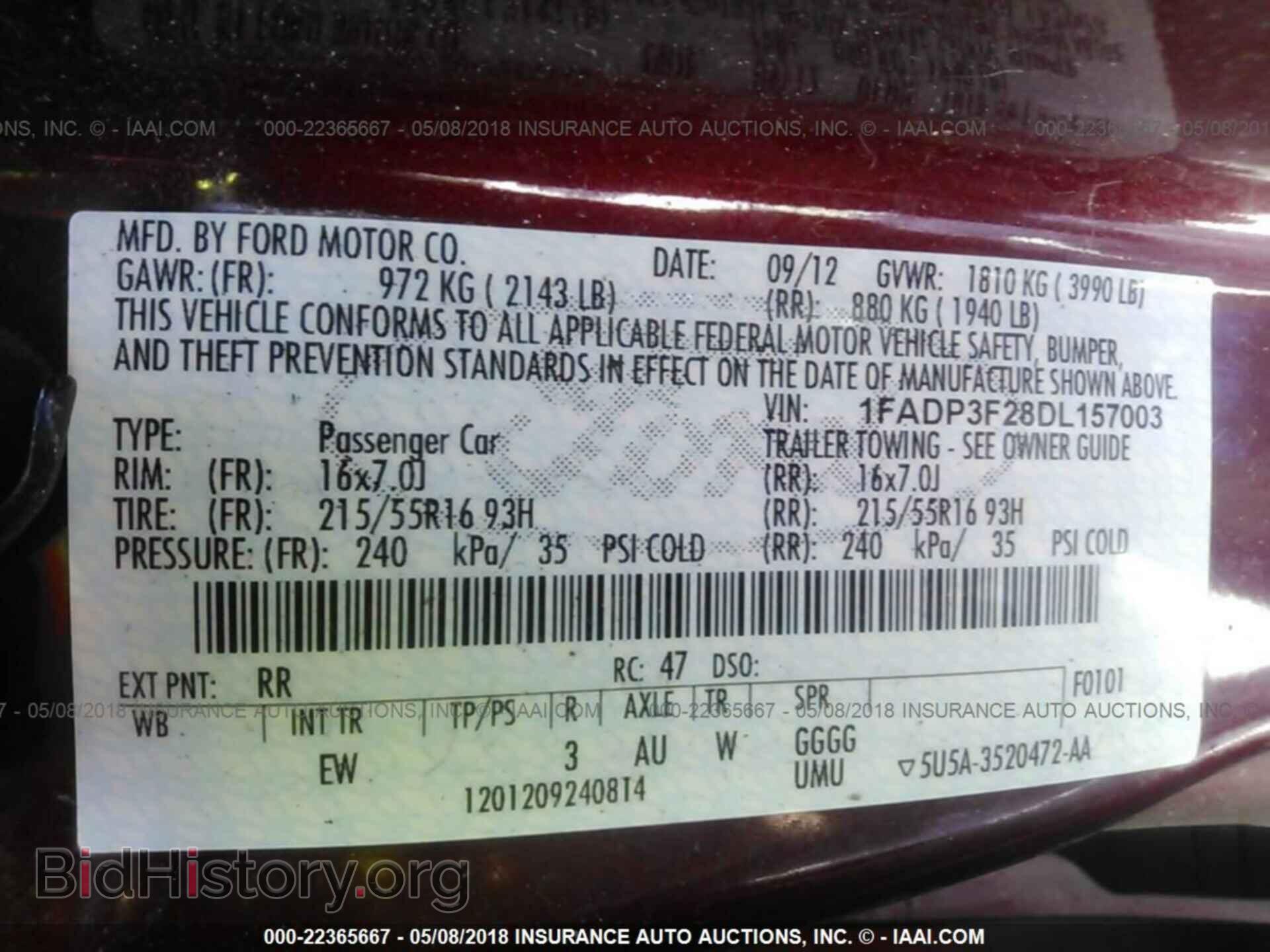 2013 Ford Focus - VIN: 1FADP3F28DL157003 - Фото 9