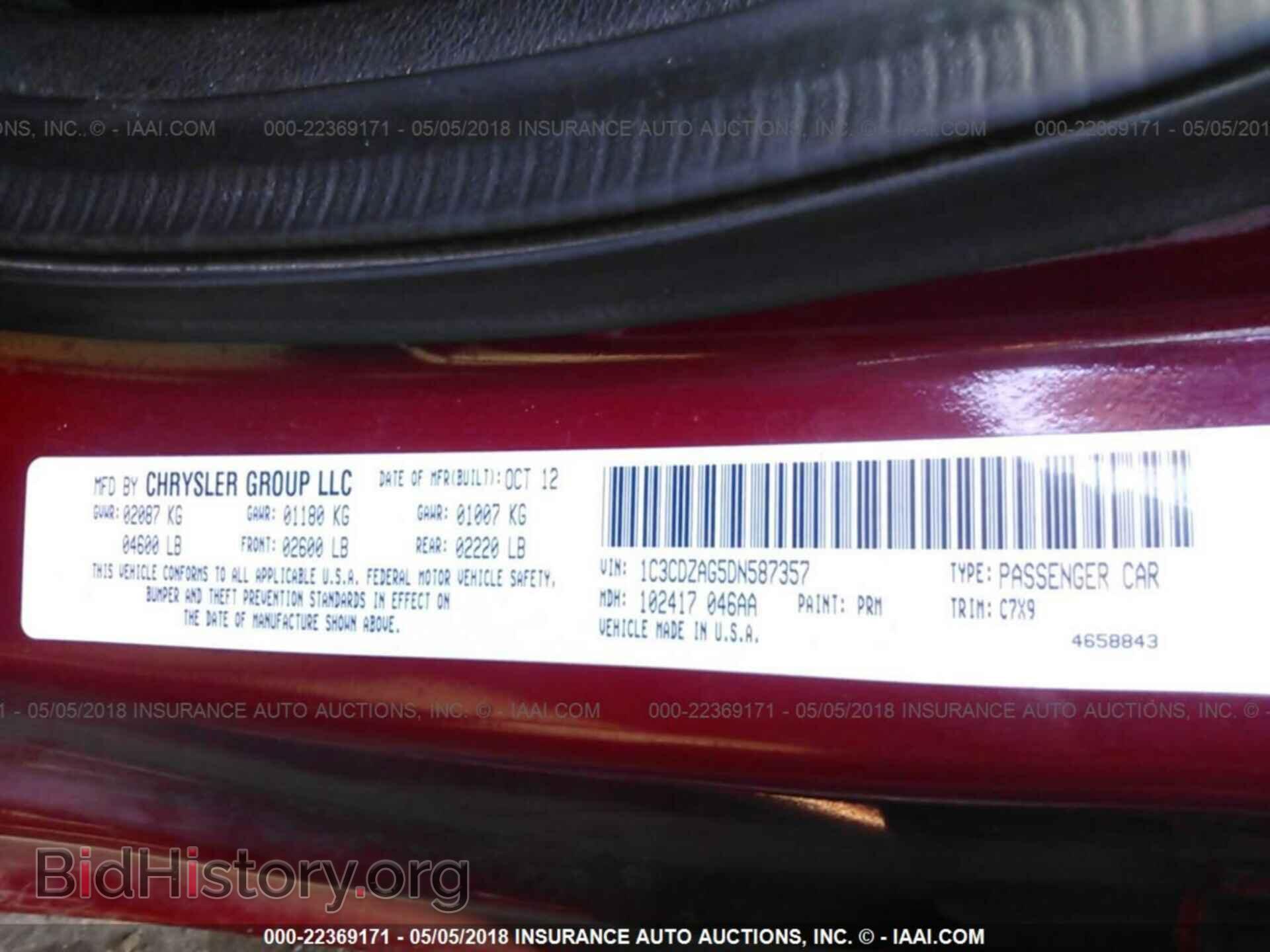 2013 Dodge Avenger - VIN: 1C3CDZAG5DN587357 - Photo 9