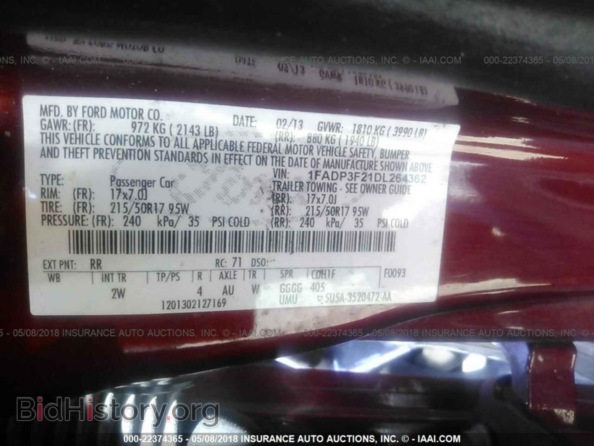 2013 Ford Focus - VIN: 1FADP3F21DL264362 - Photo 9