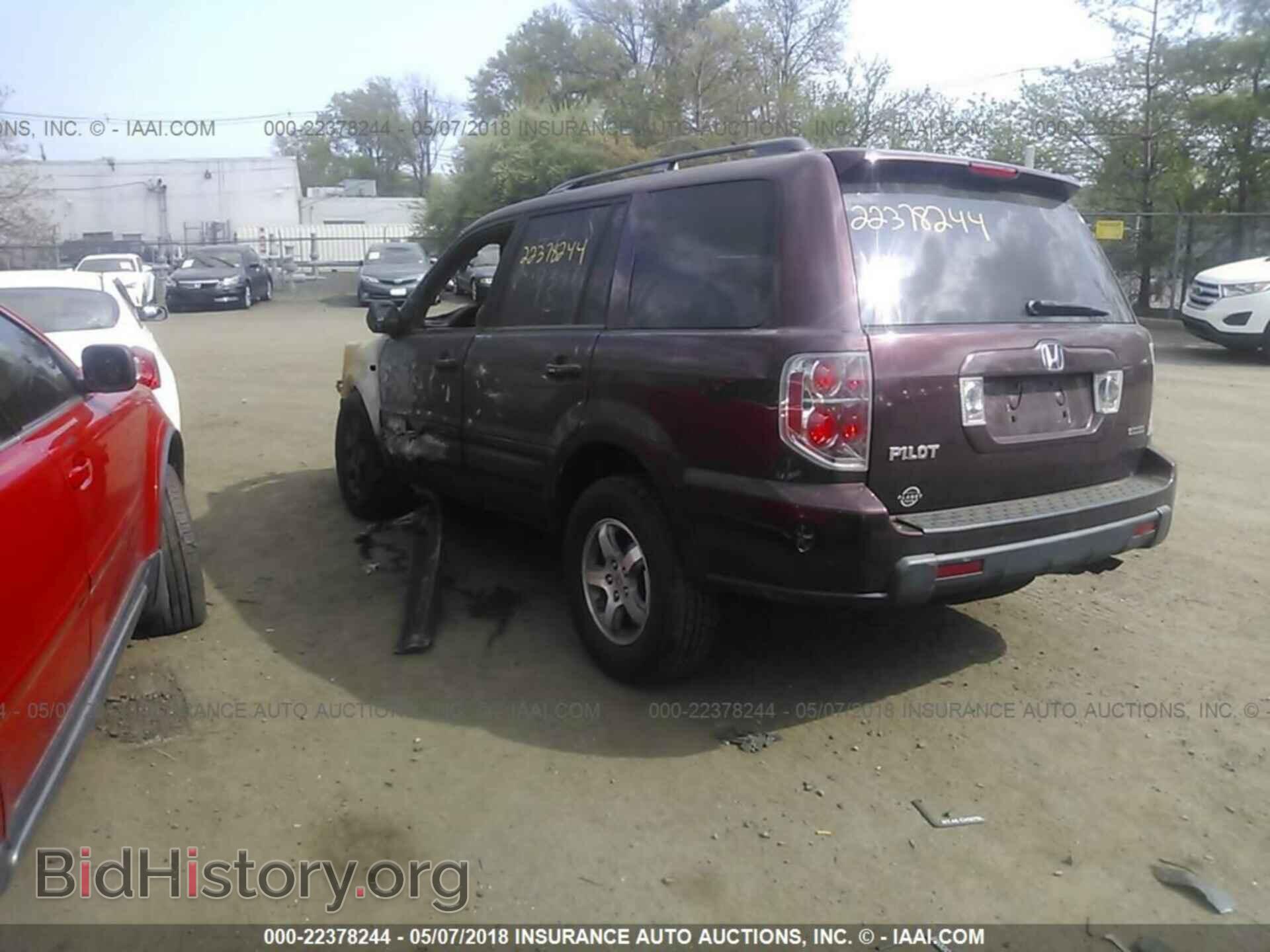 2007 HONDA PILOT - VIN: 2HKYF18677H527899 - Фото 3