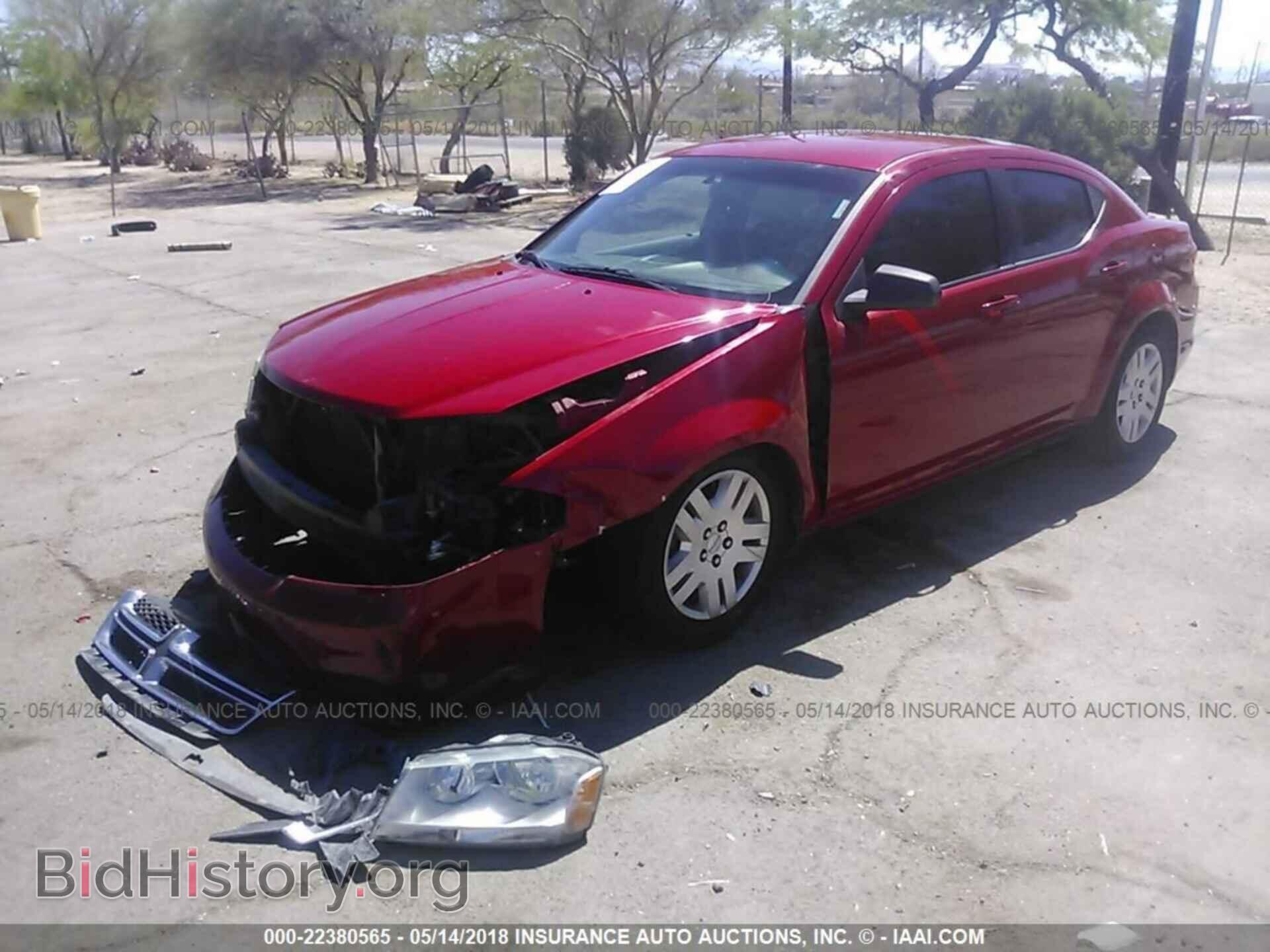 2014 Dodge Avenger - VIN: 1C3CDZAB3EN130715 - Фото 2