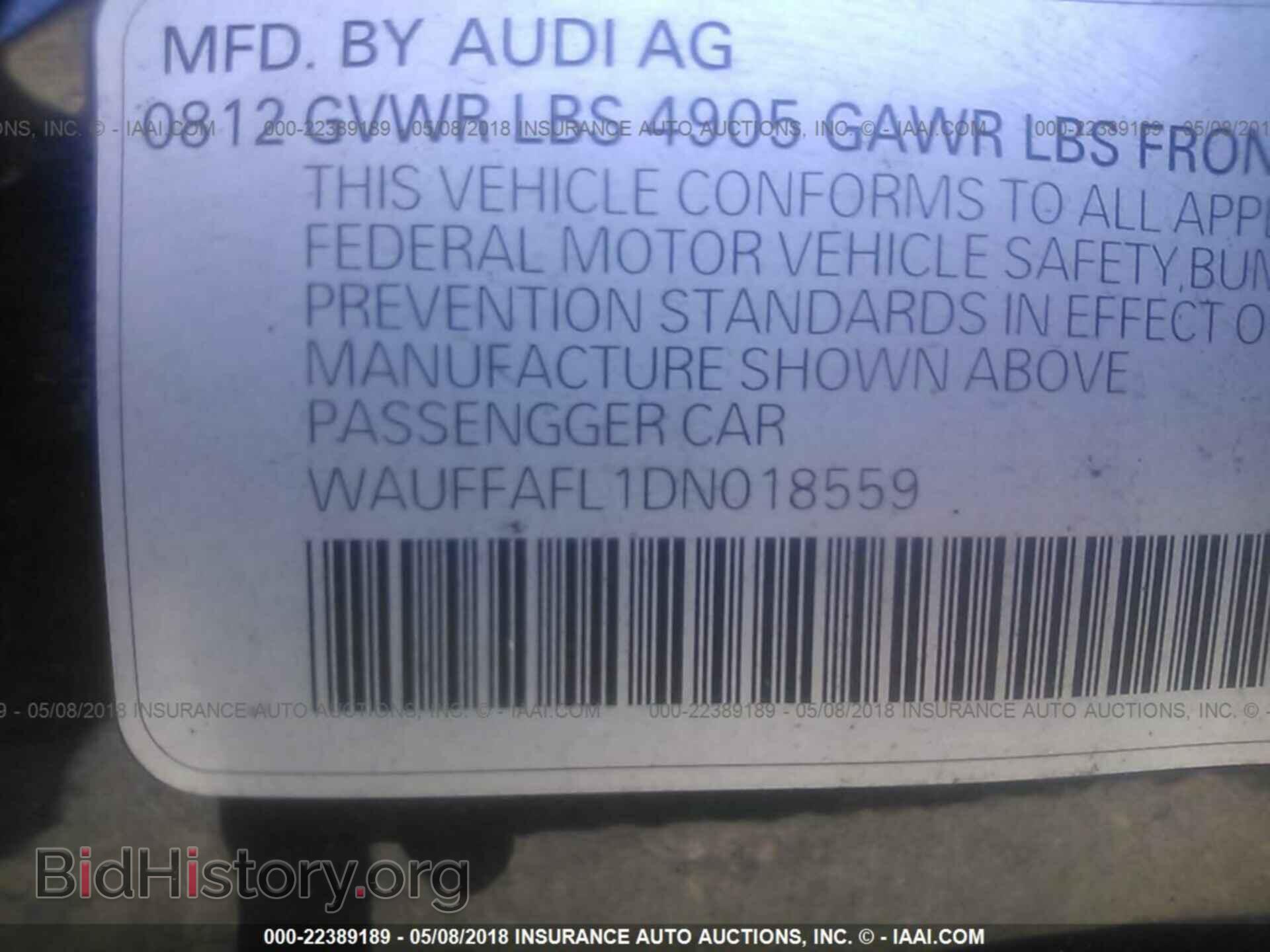 2013 Audi A4 - VIN: WAUFFAFL1DN018559 - Photo 9