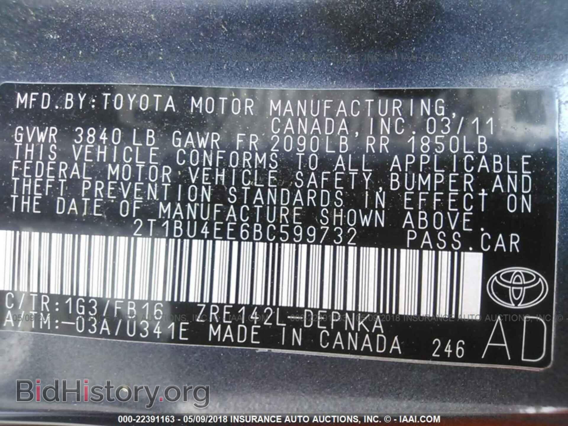 2011 Toyota Corolla - VIN: 2T1BU4EE6BC599732 - Photo 9