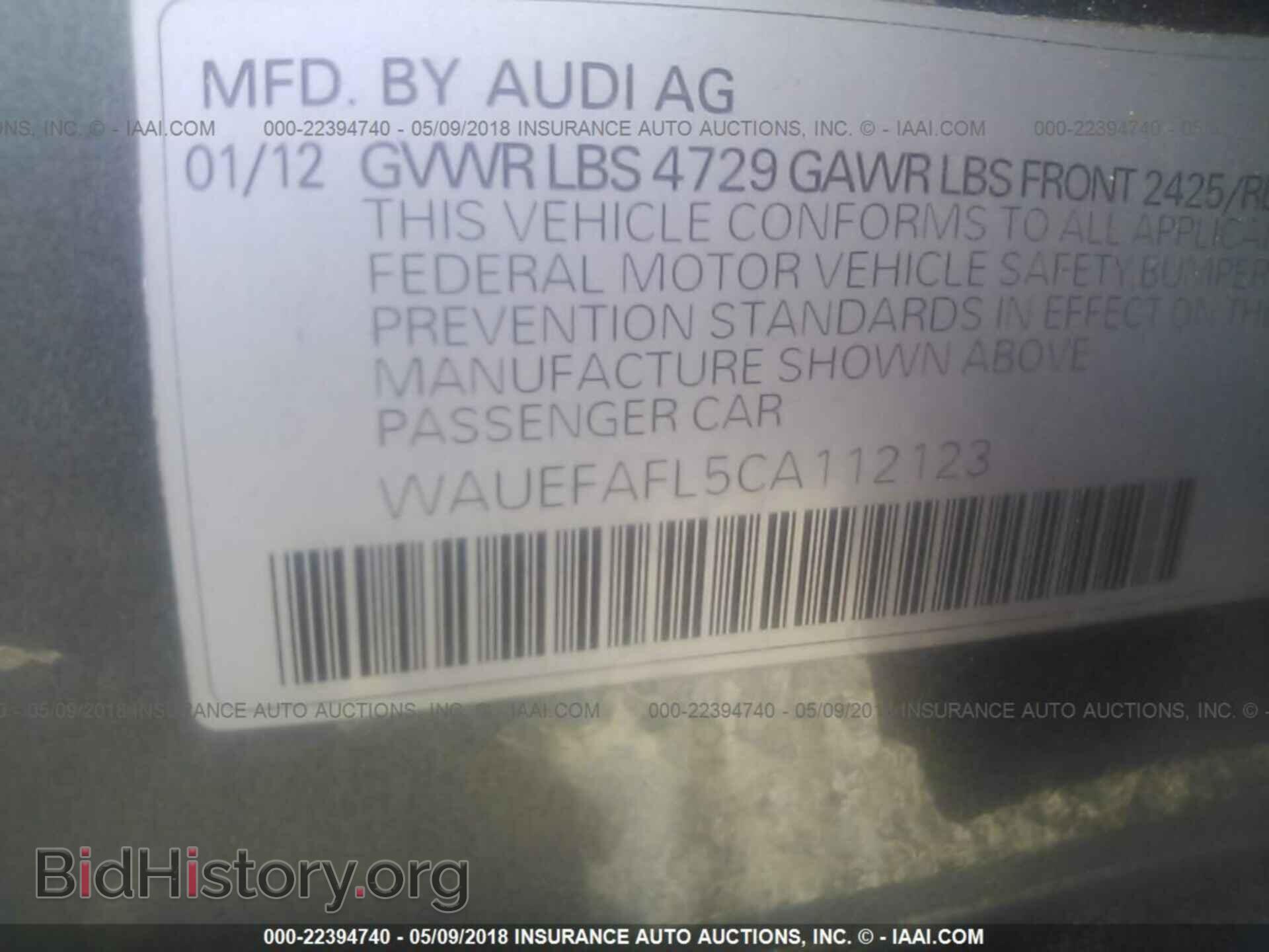 2012 Audi A4 - VIN: WAUEFAFL5CA112123 - Photo 9