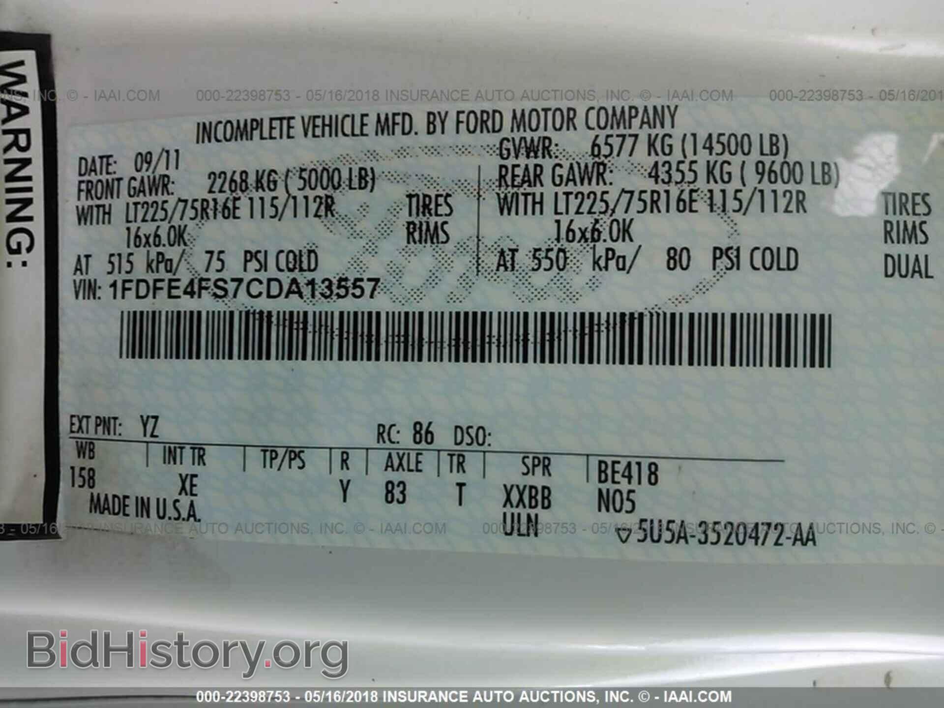 2012 Ford Econoline - VIN: 1FDFE4FS7CDA13557 - Фото 10