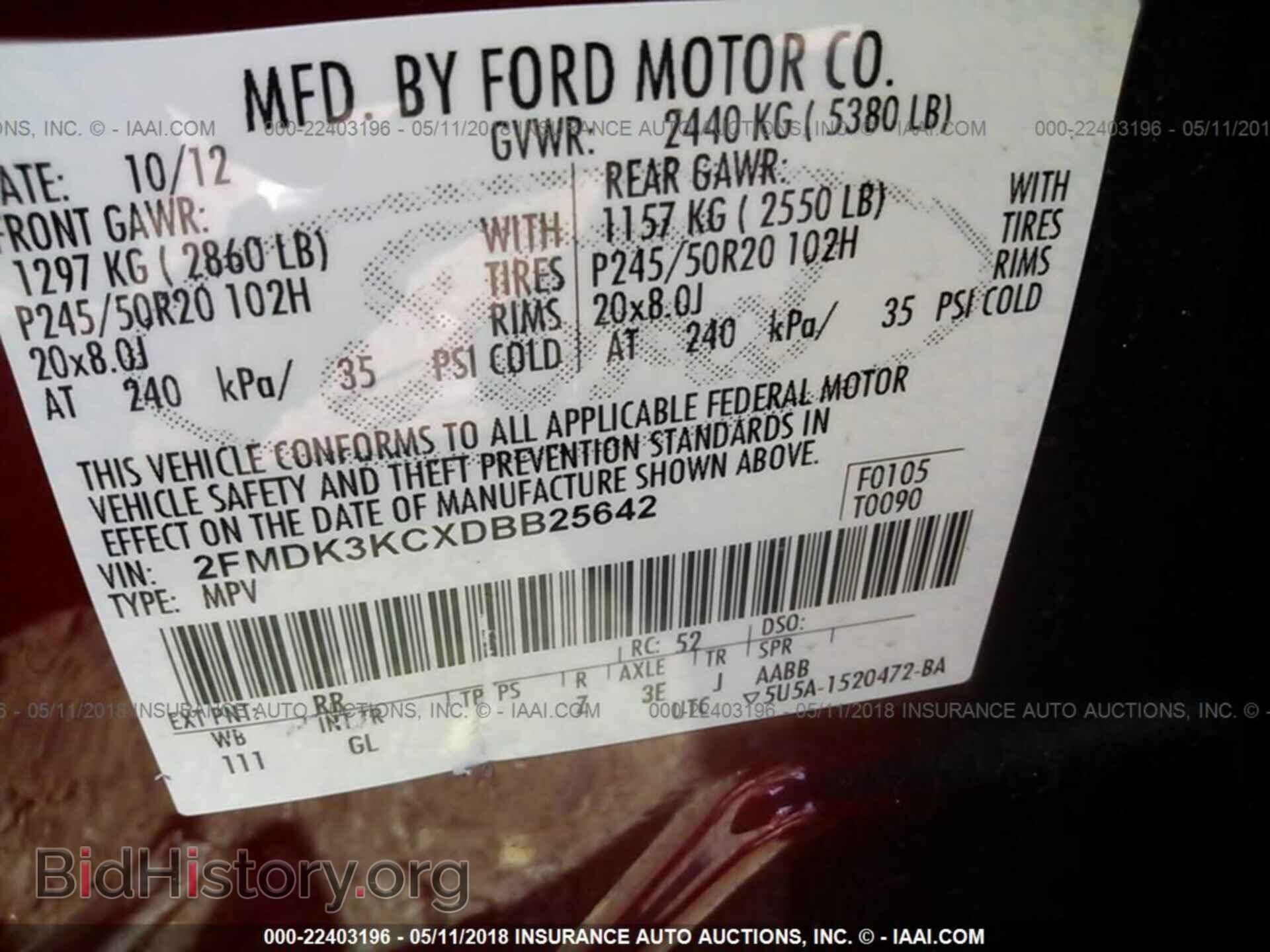 2013 Ford Edge - VIN: 2FMDK3KCXDBB25642 - Photo 9