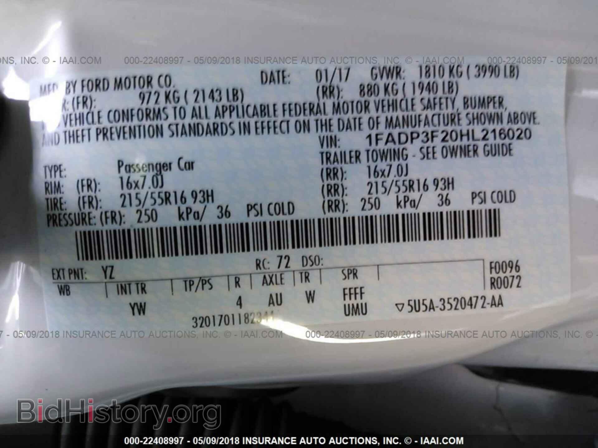 2017 Ford Focus - VIN: 1FADP3F20HL216020 - Photo 9