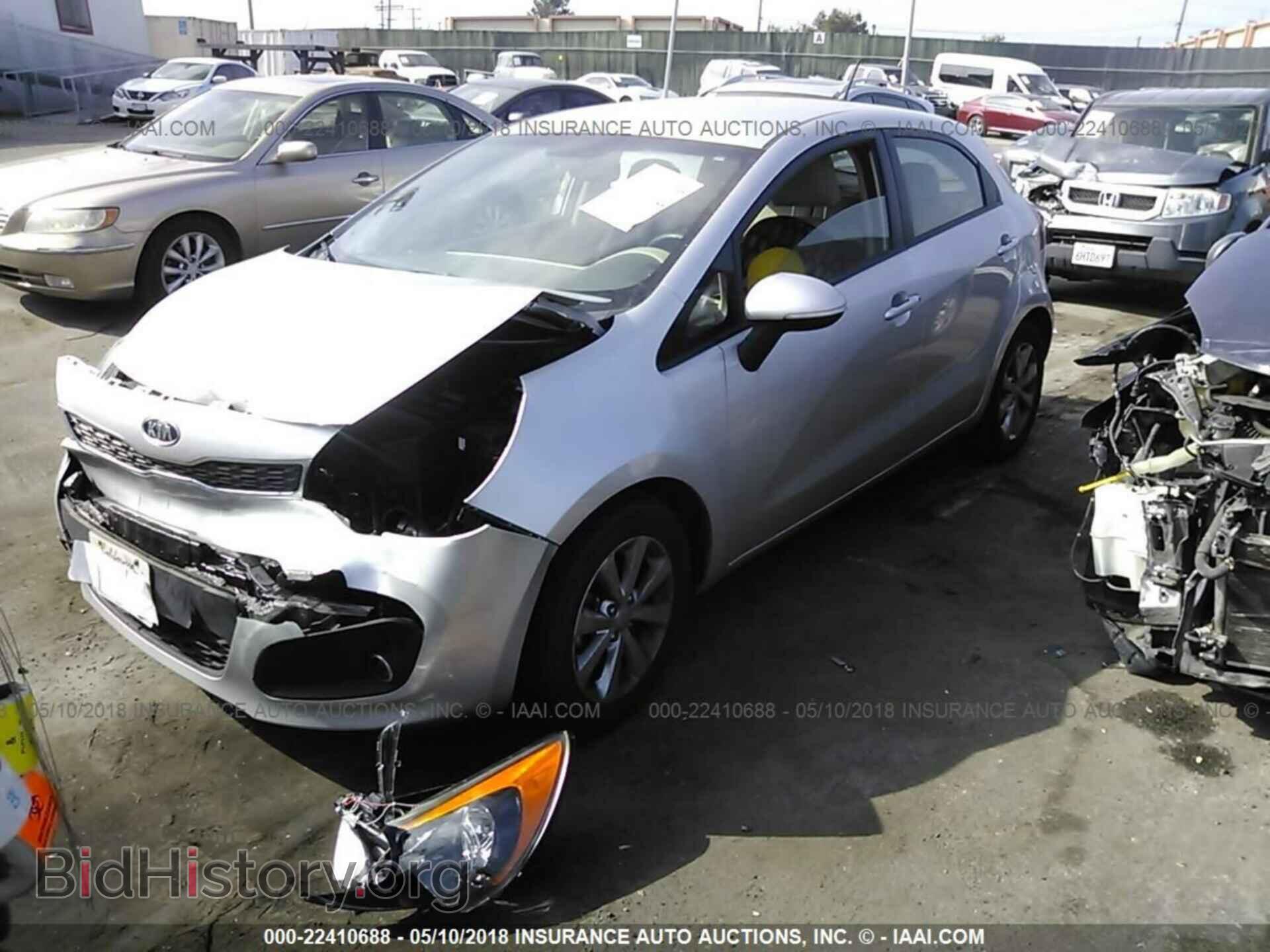 2013 Kia Rio - VIN: KNADN5A38D6119875 - Фото 2
