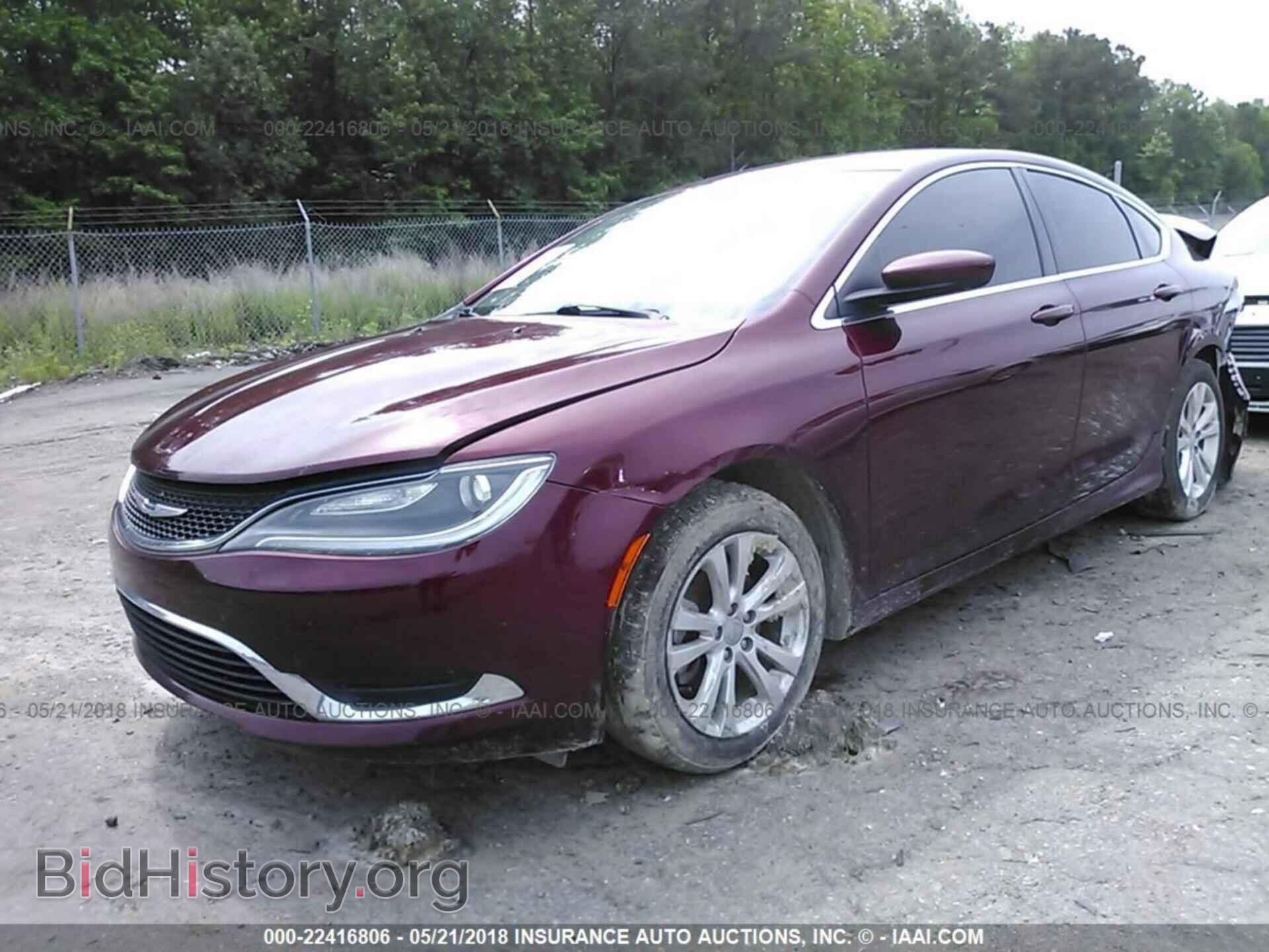 2015 Chrysler 200 - VIN: 1C3CCCAB3FN708748 - Фото 2