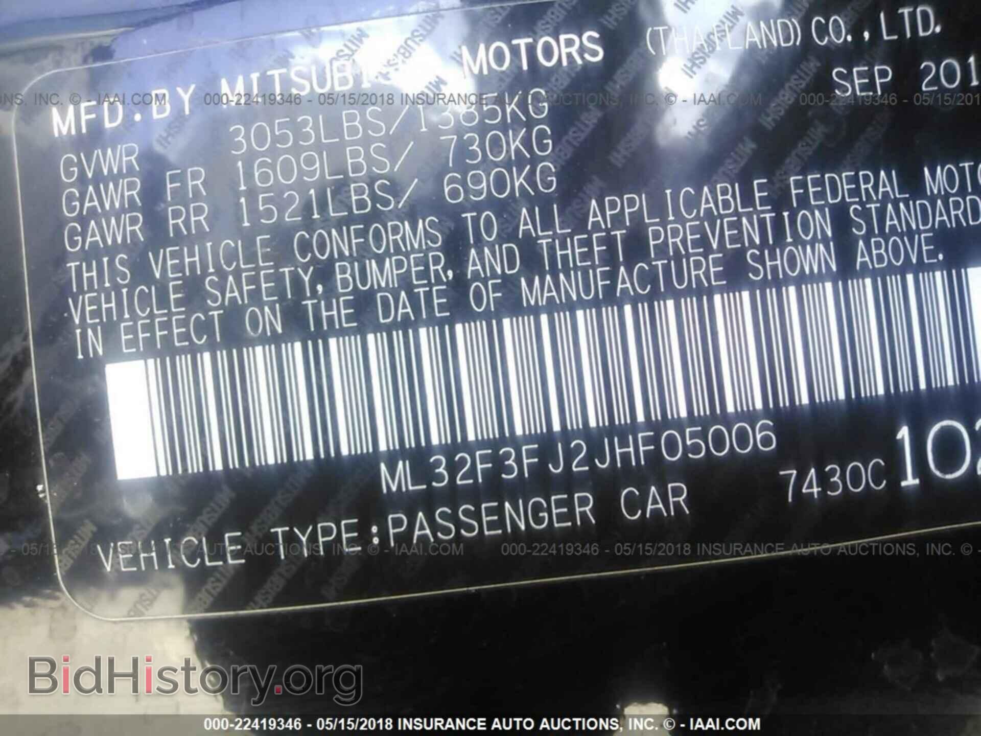 2018 Mitsubishi Mirage - VIN: ML32F3FJ2JHF05006 - Фото 9