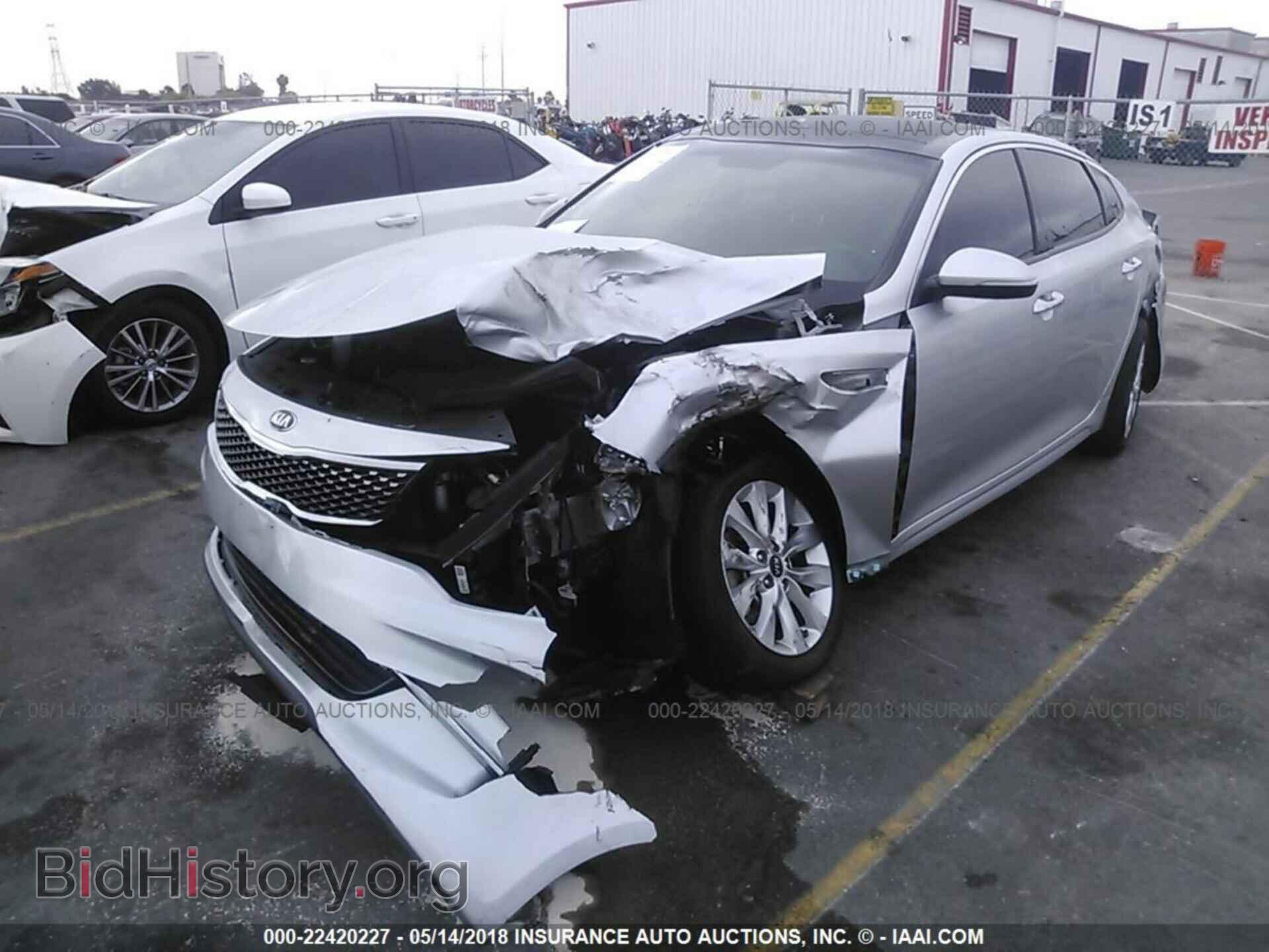 2016 Kia Optima - VIN: 5XXGU4L3XGG045651 - Фото 2