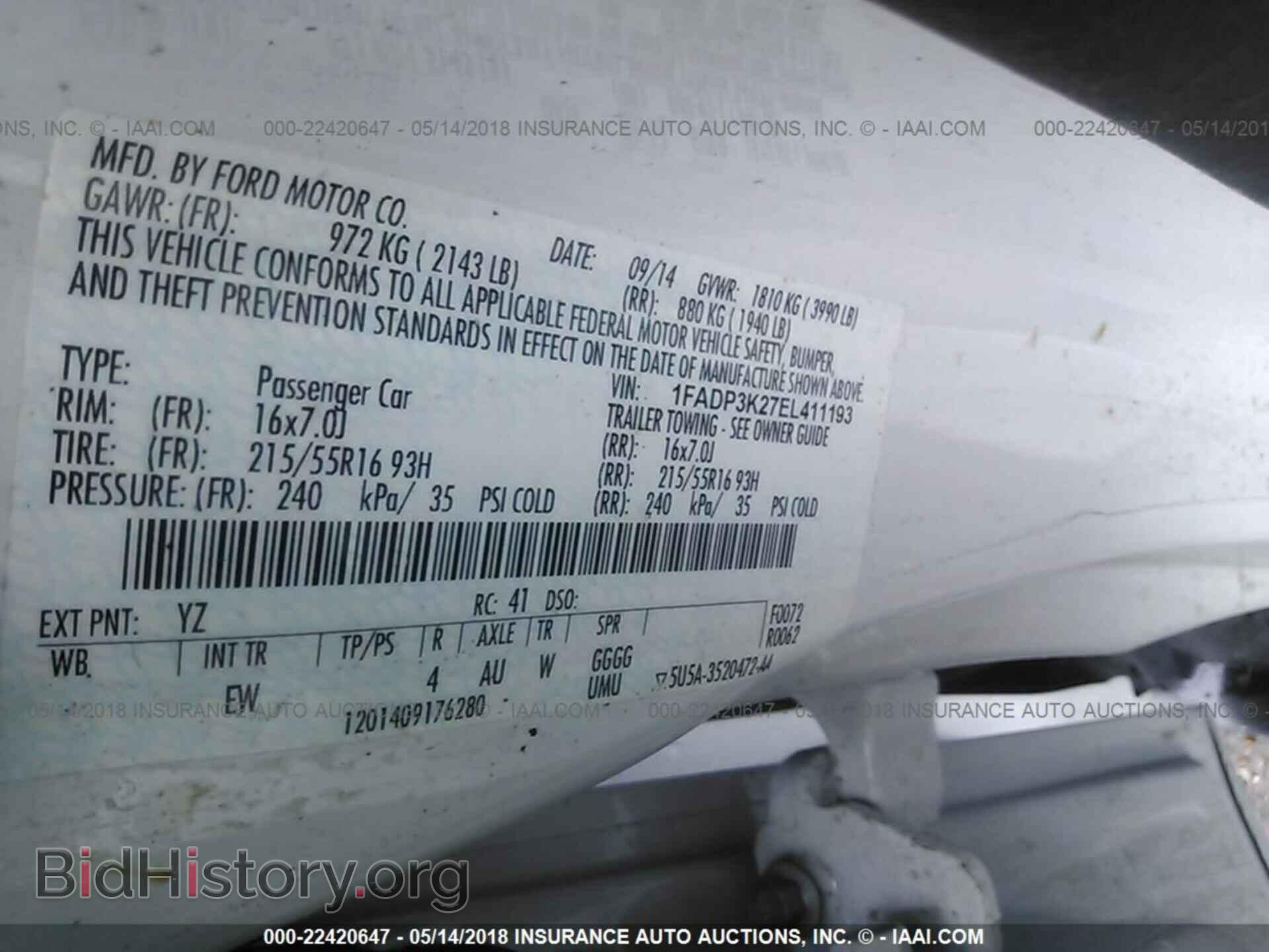 2014 Ford Focus - VIN: 1FADP3K27EL411193 - Photo 9