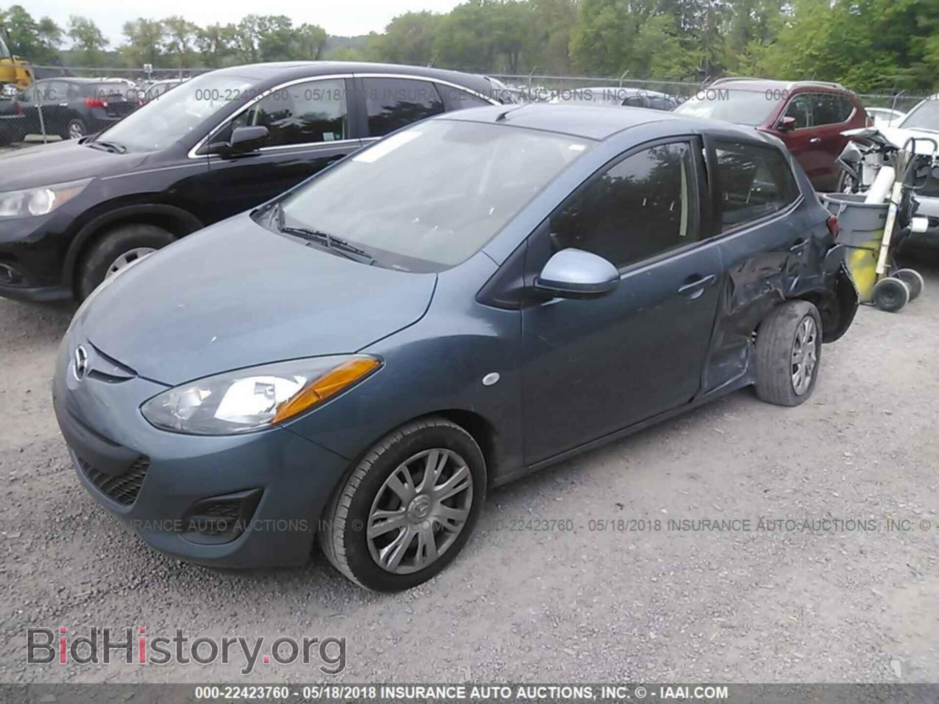2014 MAZDA MAZDA2 - VIN: JM1DE1KY6E0189367 - Фото 2