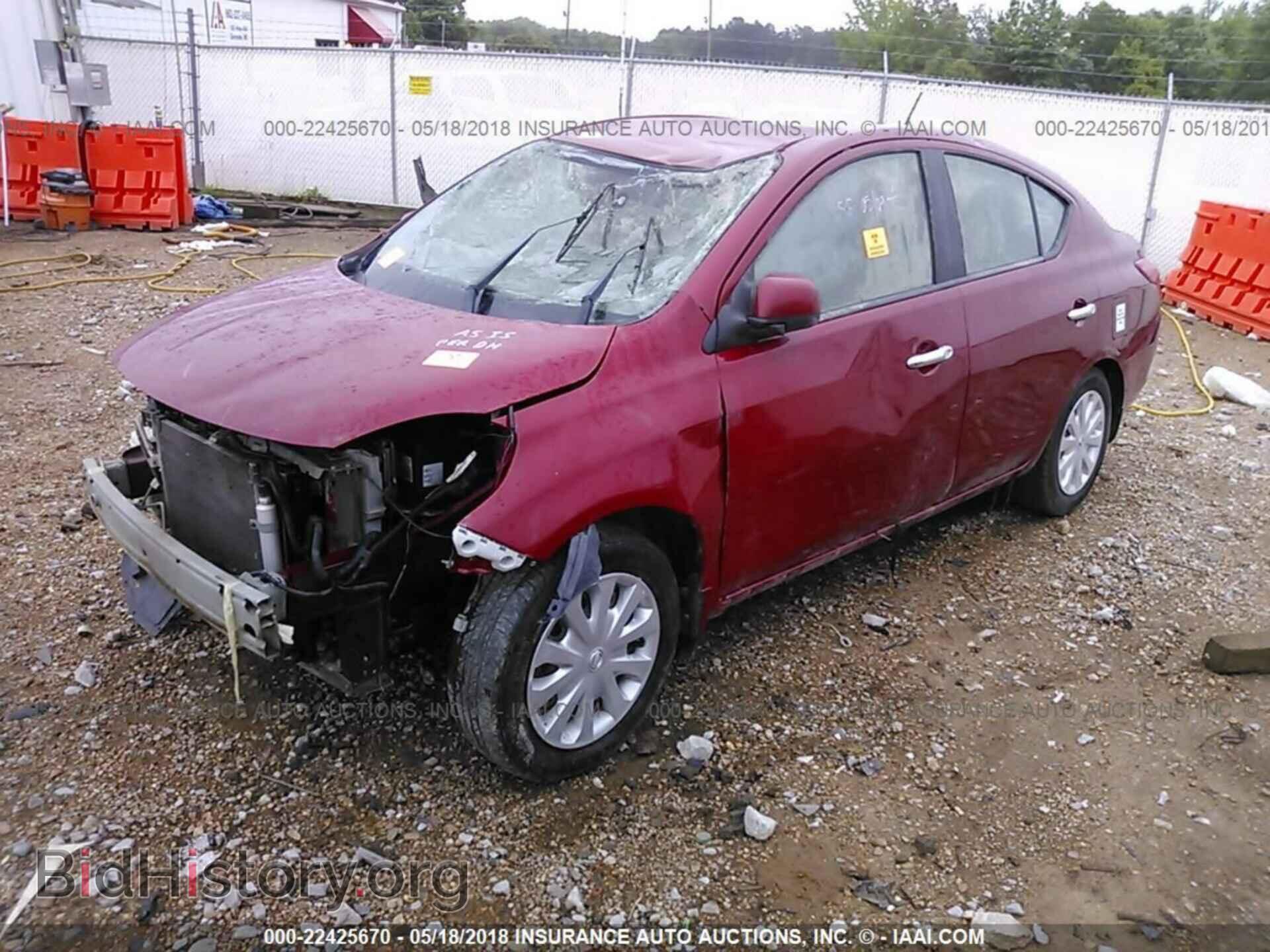 2012 Nissan Versa - VIN: 3N1CN7AP8CL857101 - Фото 2