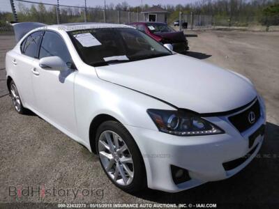 2011 Lexus IS, белый — VIN JTHCF5C21B5047273, IAAI