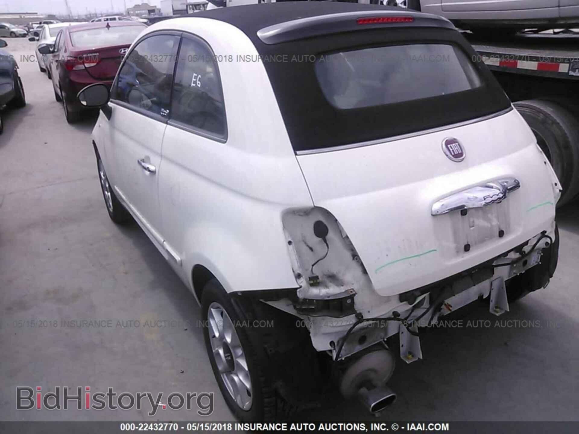 2012 Fiat 500 - VIN: 3C3CFFER0CT130247 - Фото 3