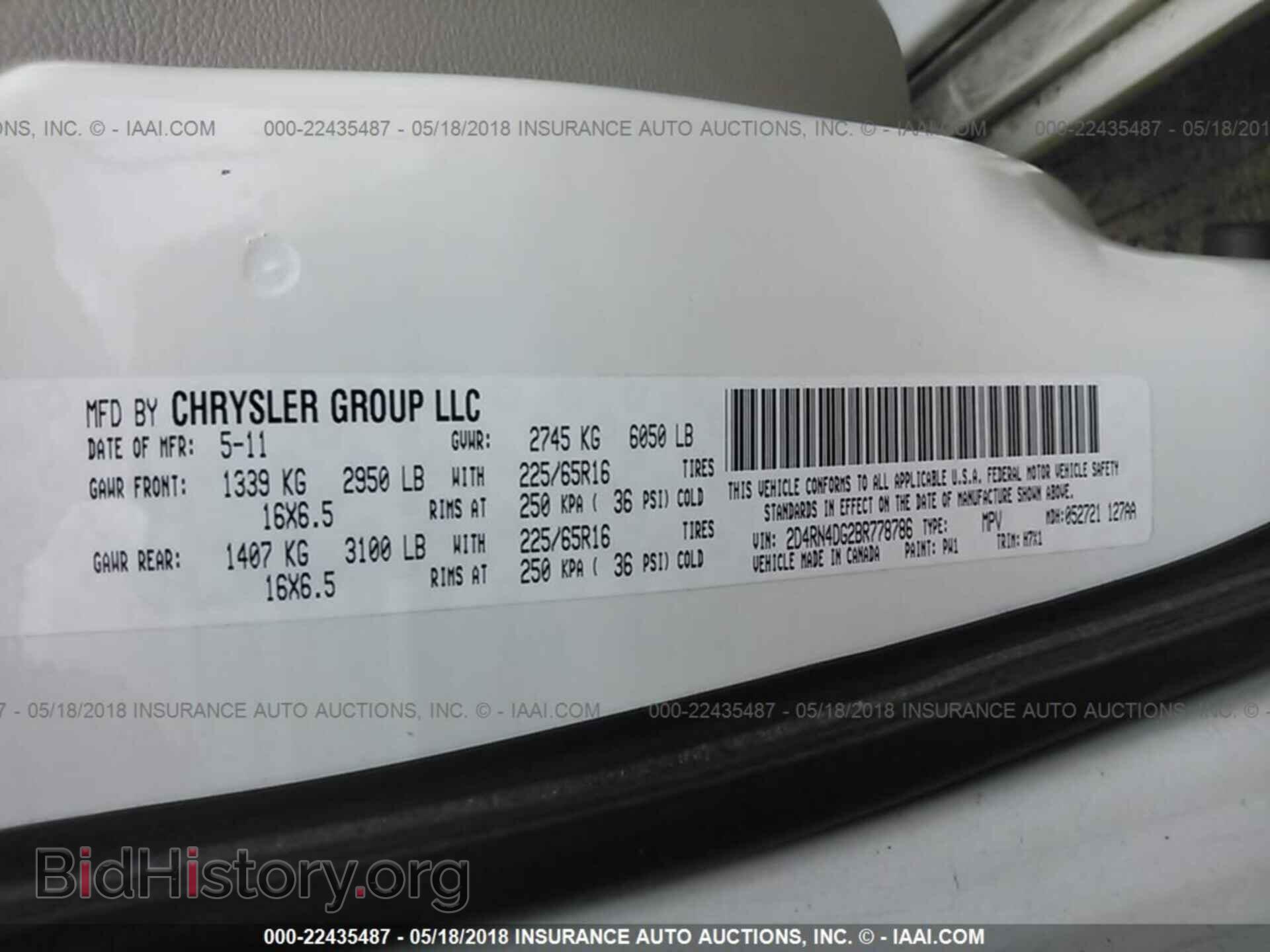 2011 DODGE GRAND CARAVAN - VIN: 2D4RN4DG2BR778786 - Фото 9