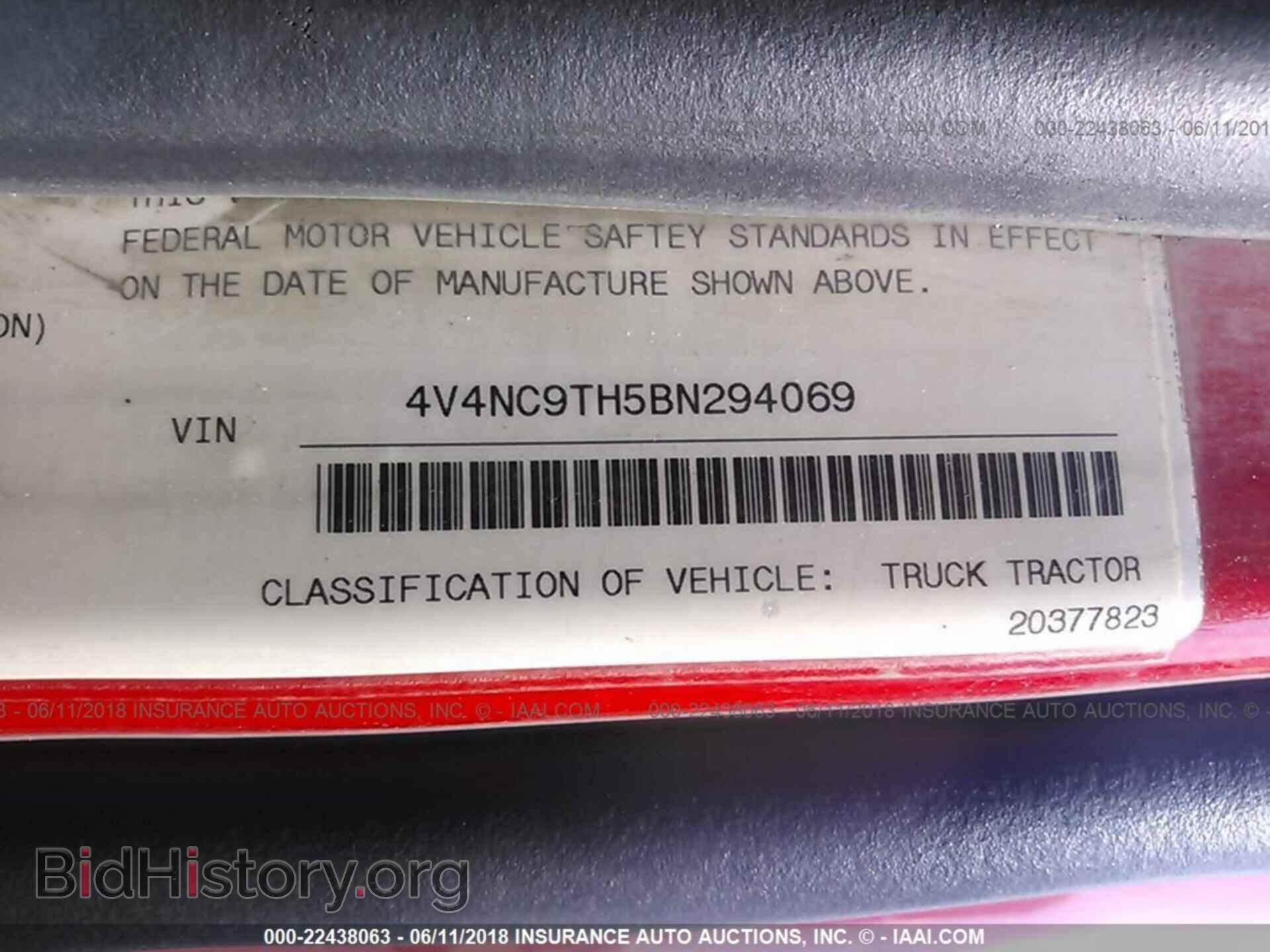 2011 Volvo Vnl - VIN: 4V4NC9TH5BN294069 - Фото 10
