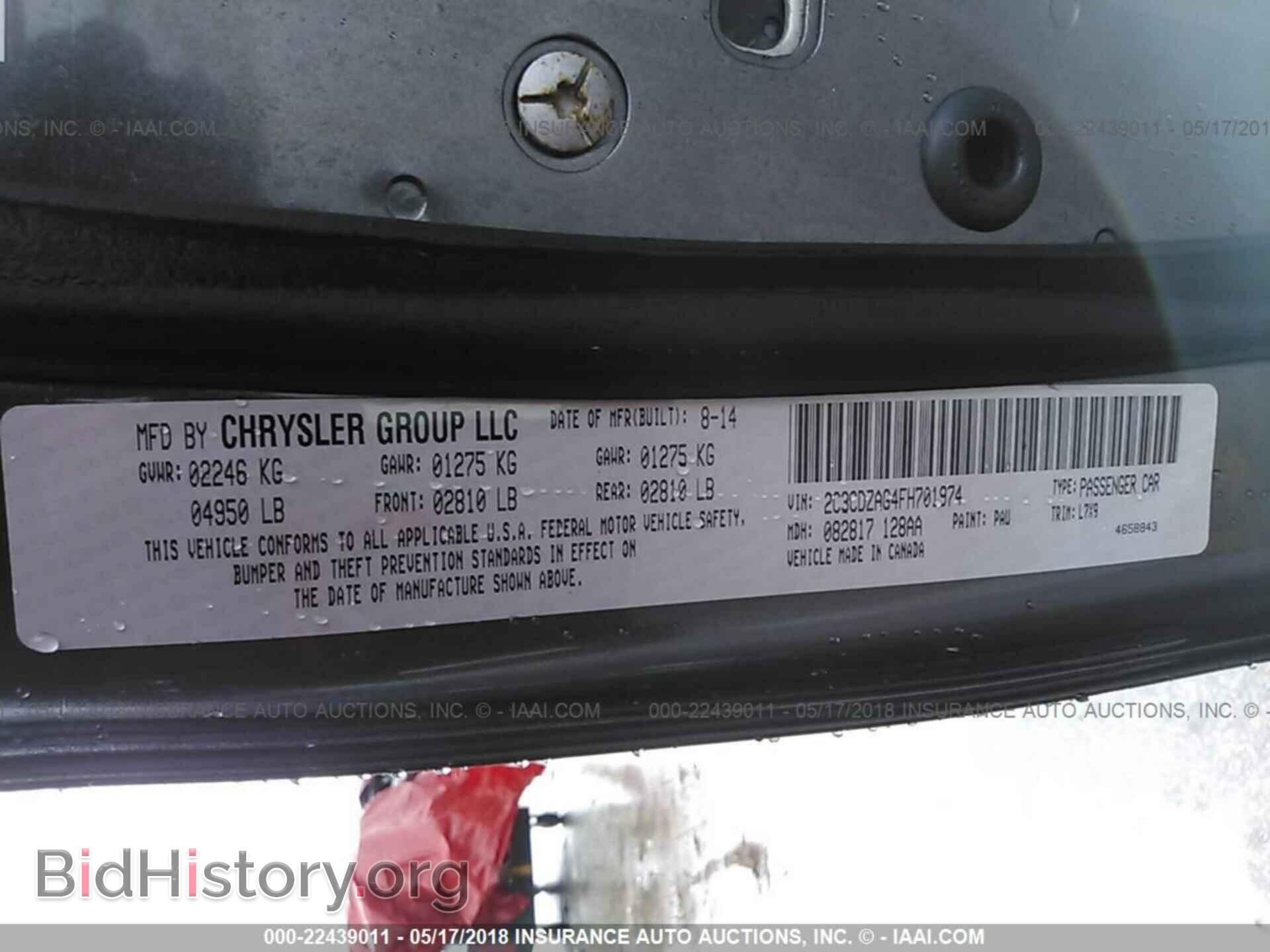 2015 Dodge Challenger - VIN: 2C3CDZAG4FH701974 - Photo 9