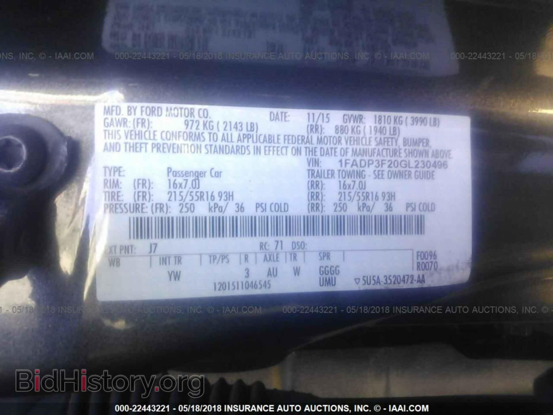 2016 Ford Focus - VIN: 1FADP3F20GL230496 - Photo 9