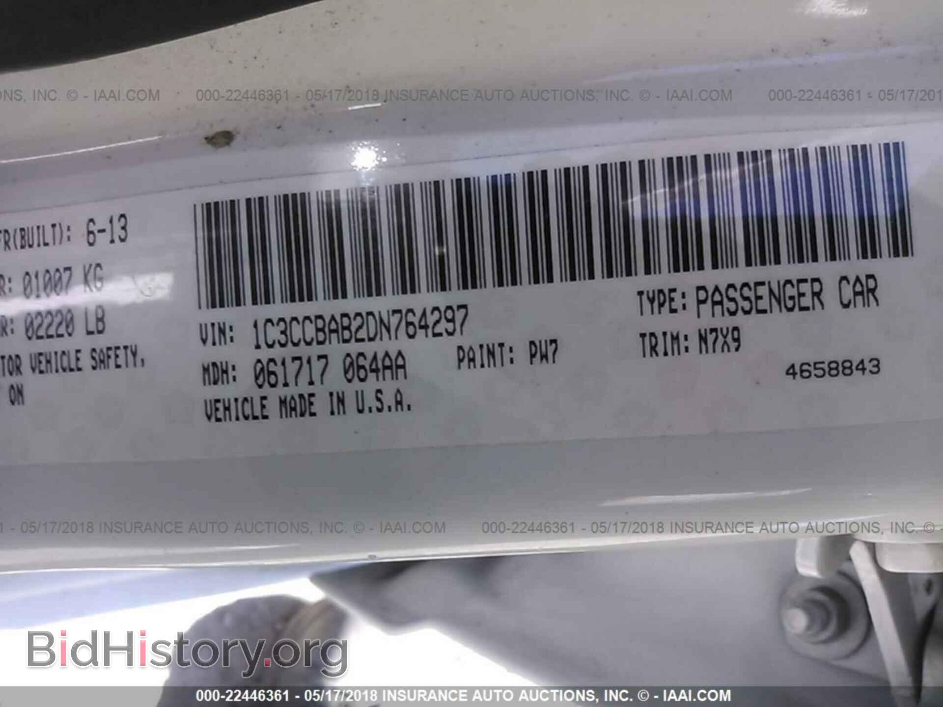 2013 Chrysler 200 - VIN: 1C3CCBAB2DN764297 - Photo 9