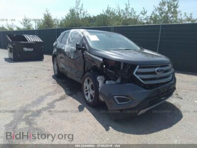 2015 Ford EDGE Titanium, gray — VIN 2FMPK4K99FBB01004, IAAI