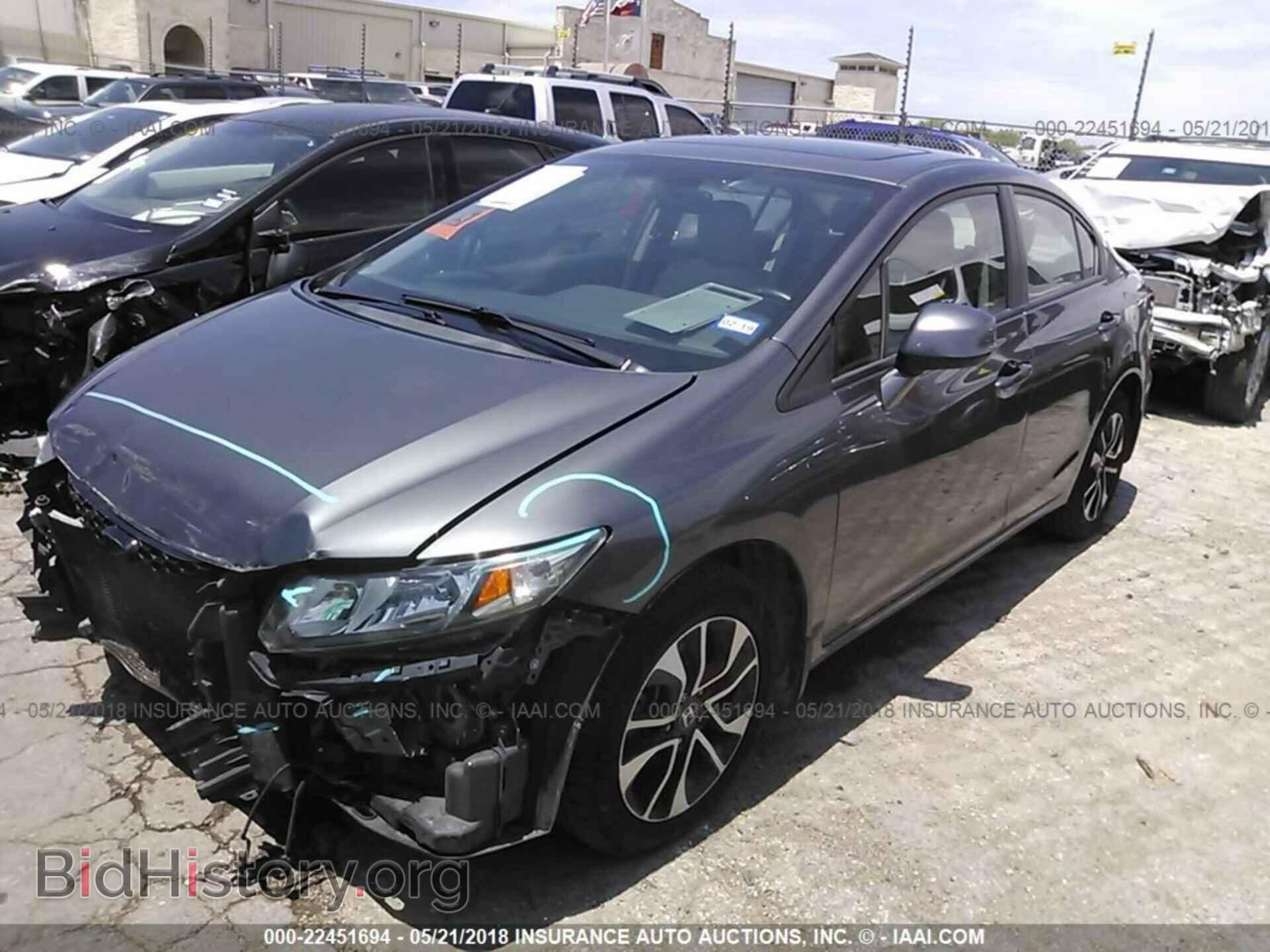 2013 Honda Civic - VIN: 2HGFB2F93DH523019 - Фото 2