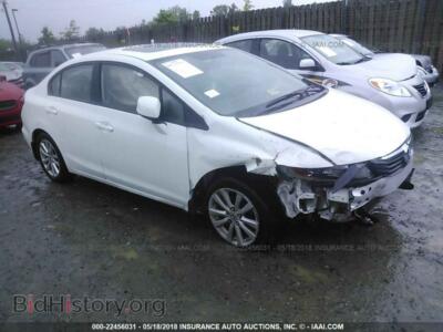 2012 Honda CIVIC, белый — VIN 19XFB2F86CE309769, IAAI