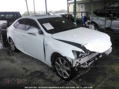 2015 Lexus IS, белый — VIN JTHBF1D2XF5070026, IAAI