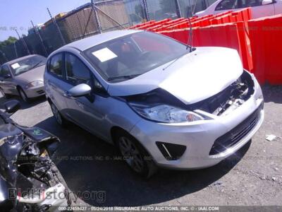 2012 Ford FIESTA, silver — VIN 3FADP4EJ3CM127998, IAAI