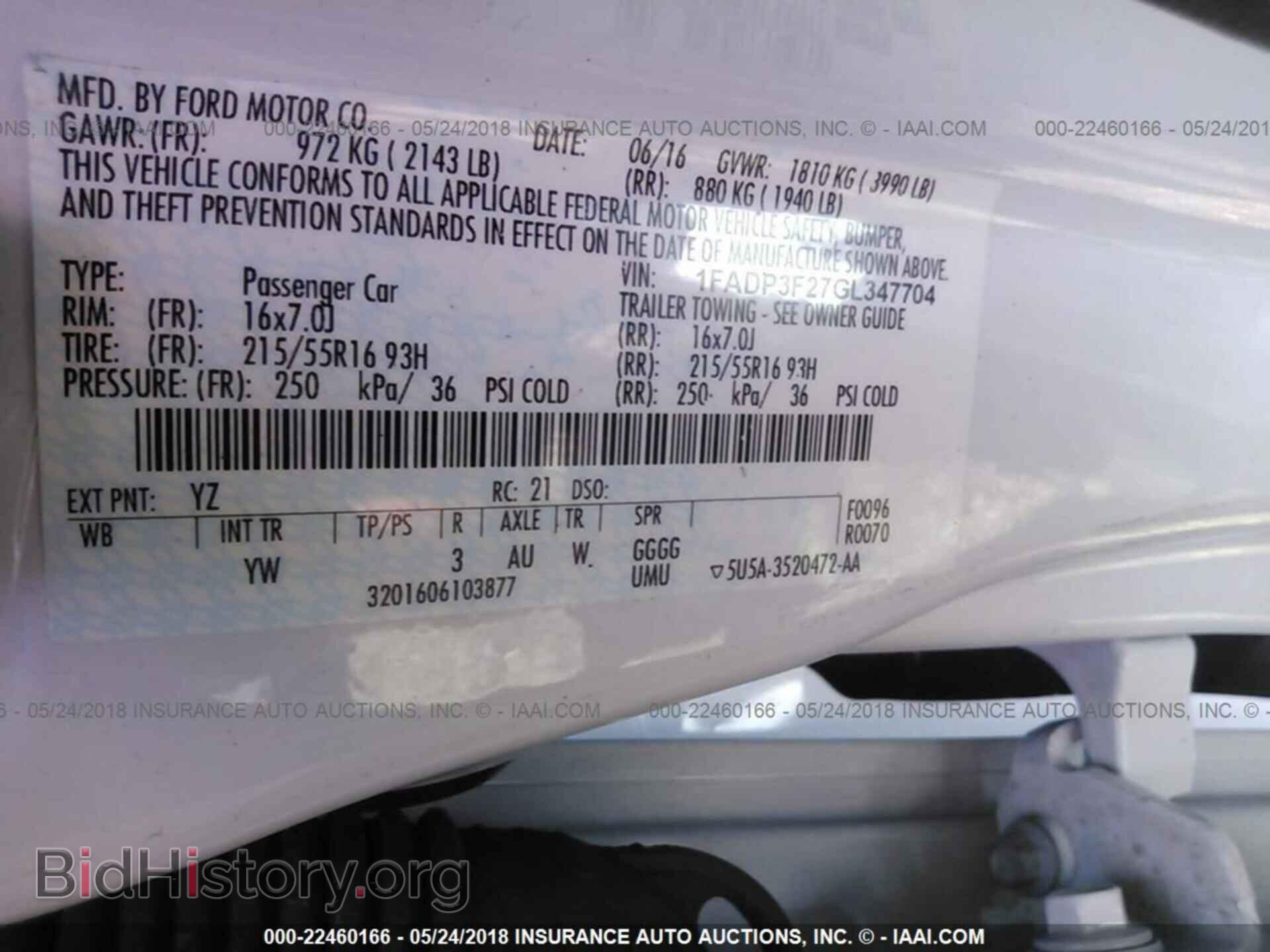 2016 Ford Focus - VIN: 1FADP3F27GL347704 - Фото 9