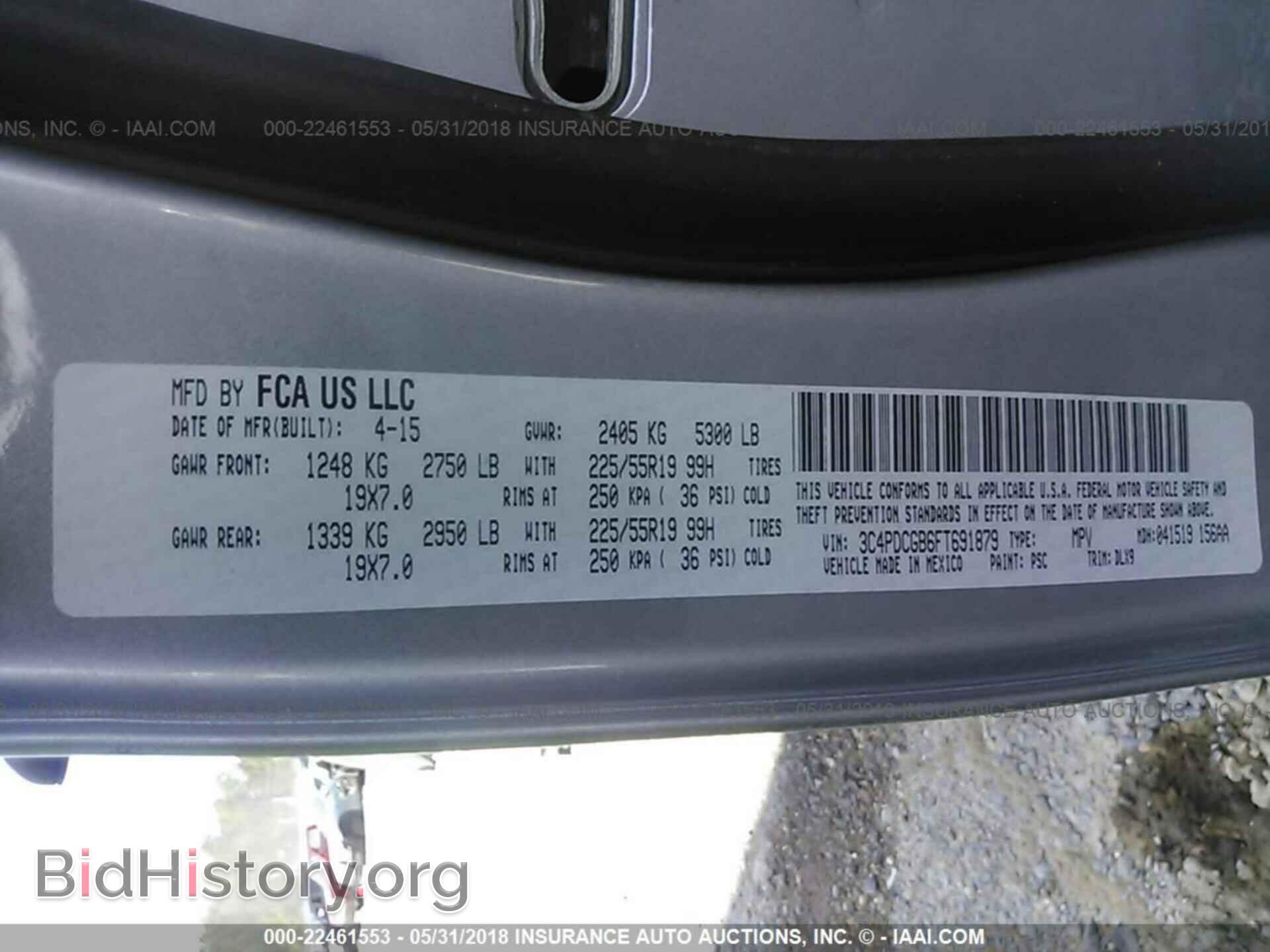 2015 Dodge Journey - VIN: 3C4PDCGB6FT691879 - Photo 9