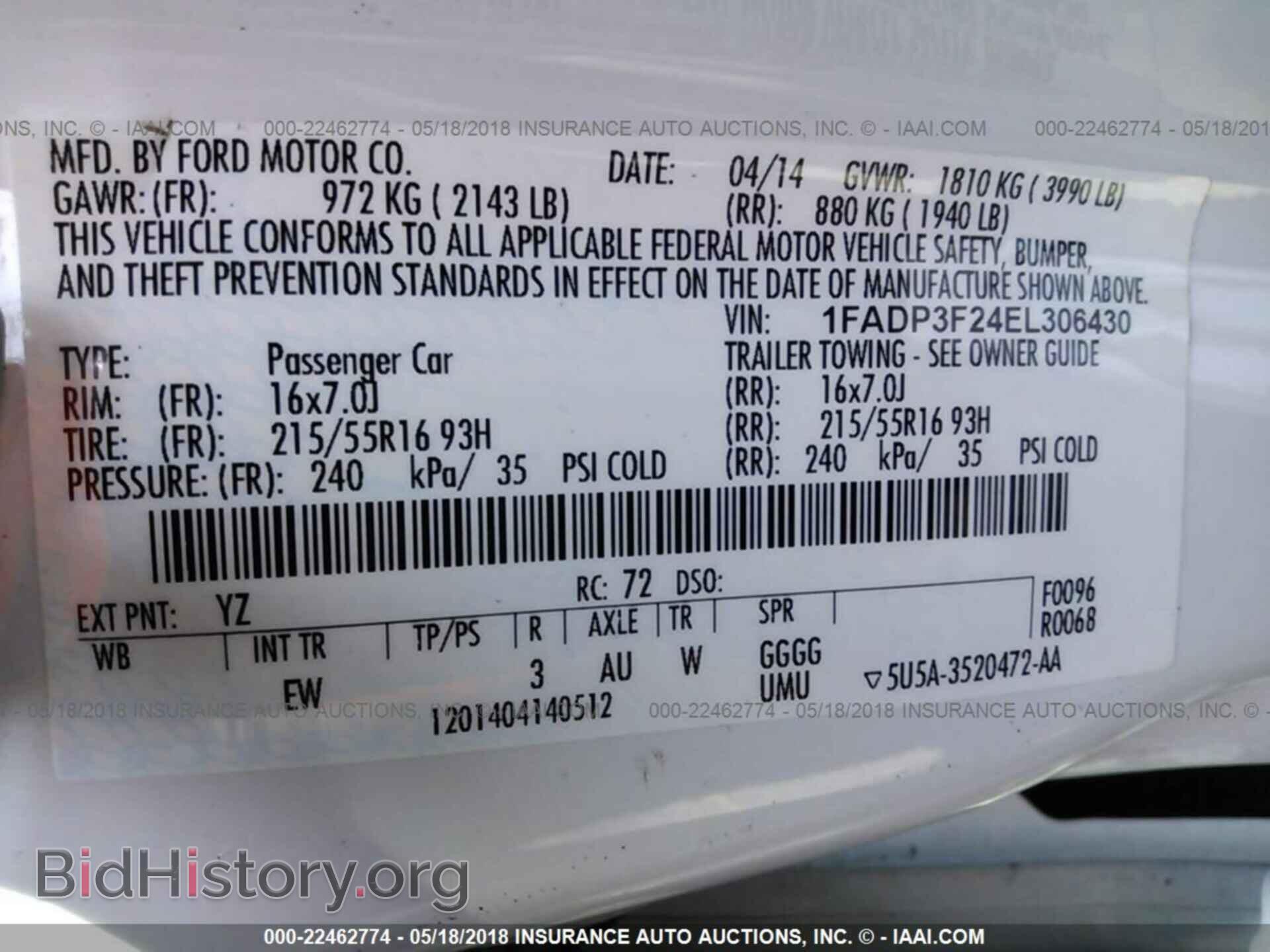 2014 Ford Focus - VIN: 1FADP3F24EL306430 - Фото 9