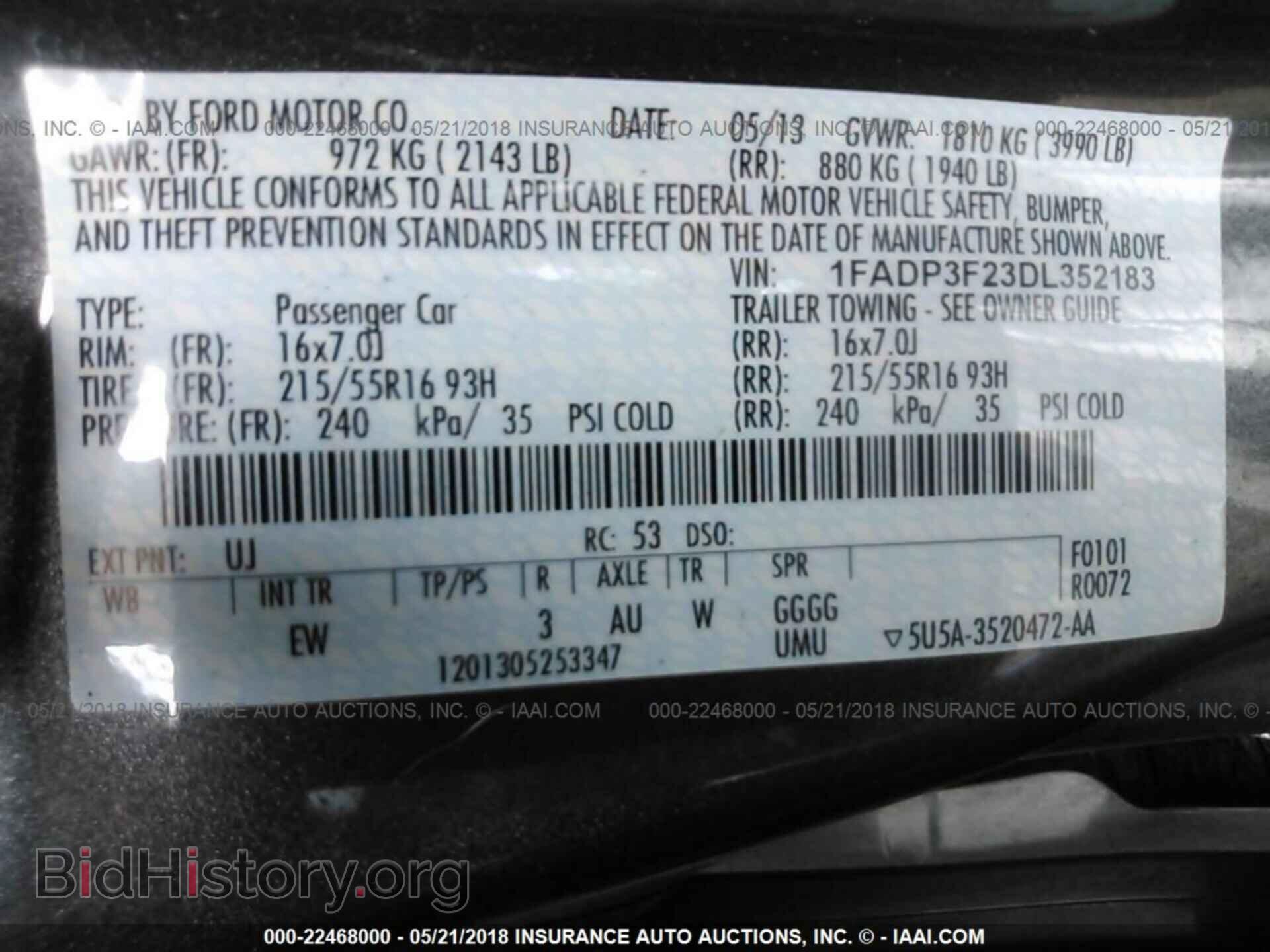 2013 Ford Focus - VIN: 1FADP3F23DL352183 - Фото 9