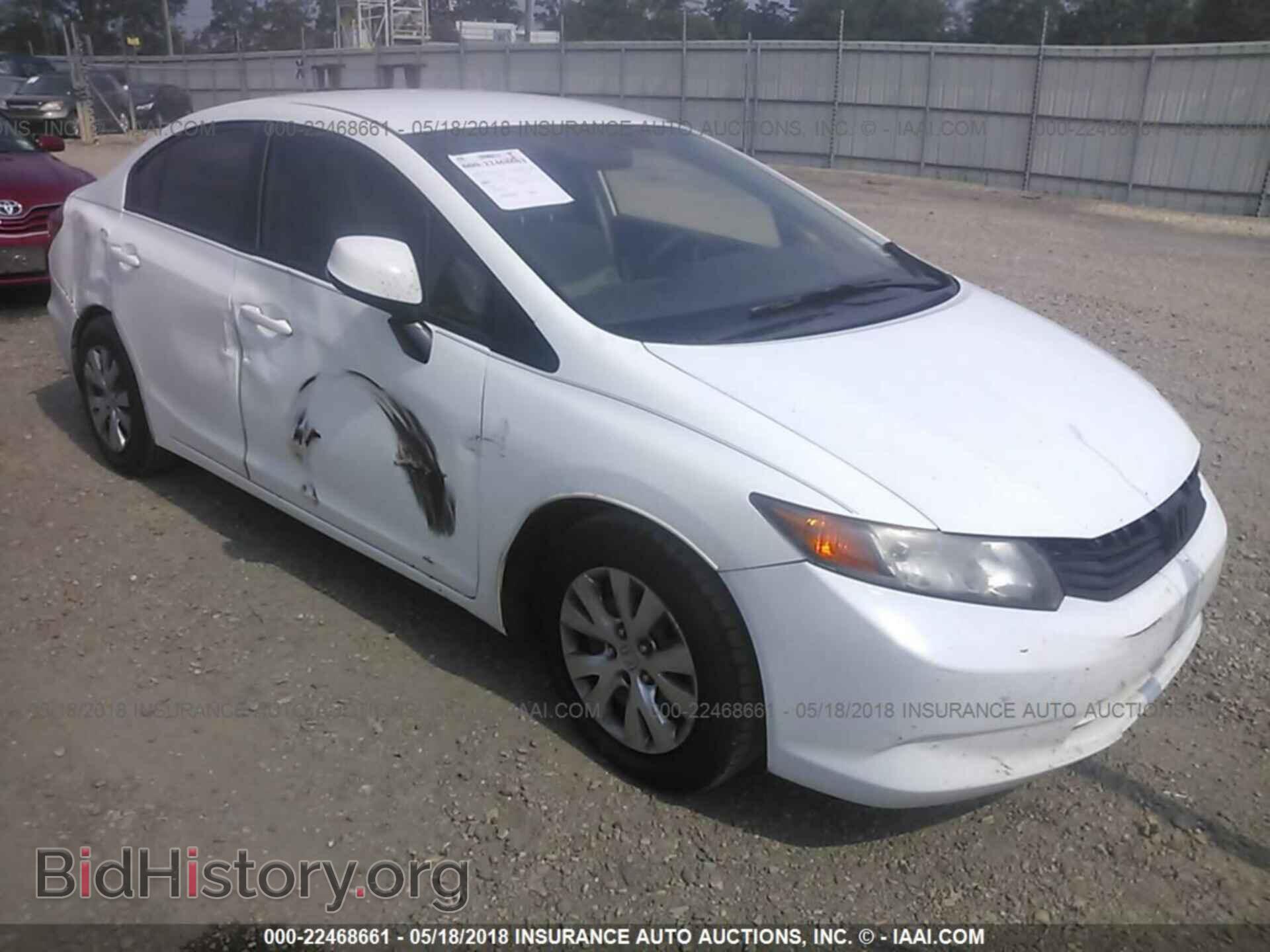 2012 Honda CIVIC (VIN 19XFB2F52CE109901) — photo 1 of 10, IAAI, damage: right side