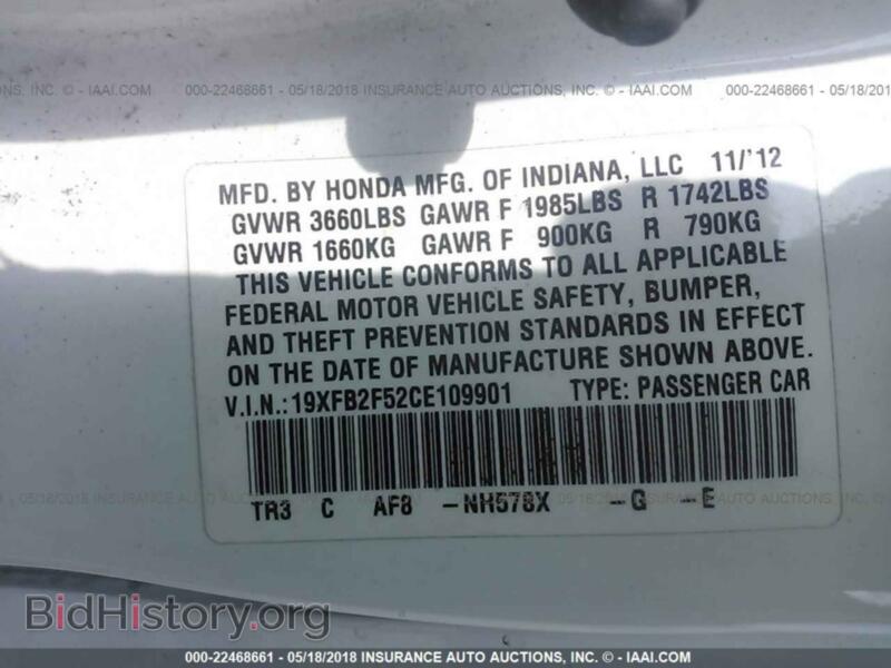 2012 Honda CIVIC (VIN 19XFB2F52CE109901) — photo 9 of 10