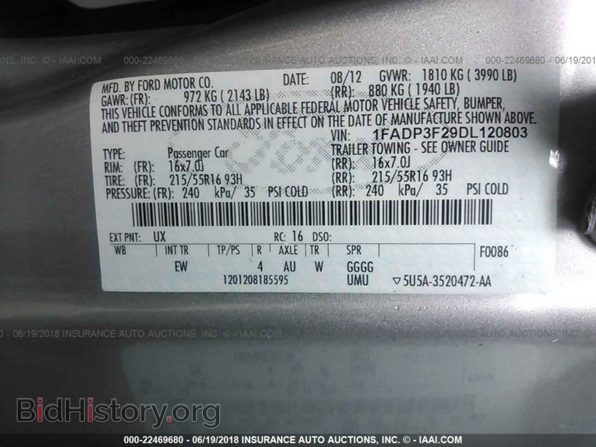 2013 Ford Focus - VIN: 1FADP3F29DL120803 - Фото 9