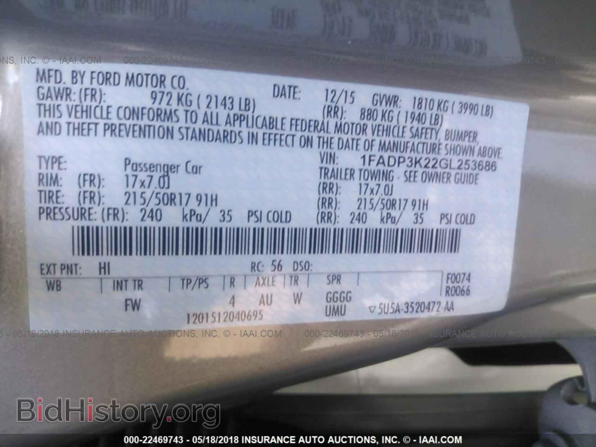 2016 Ford Focus - VIN: 1FADP3K22GL253686 - Photo 9