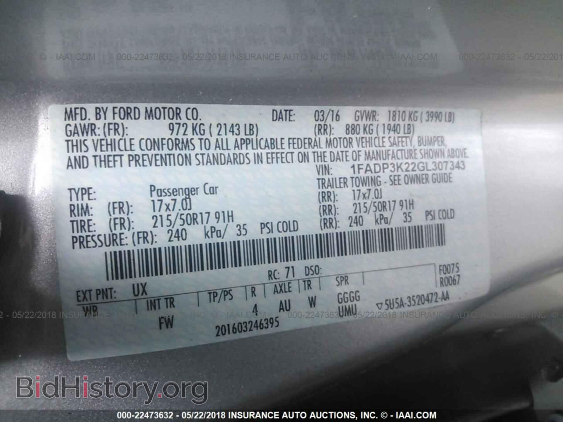 2016 Ford Focus - VIN: 1FADP3K22GL307343 - Photo 9